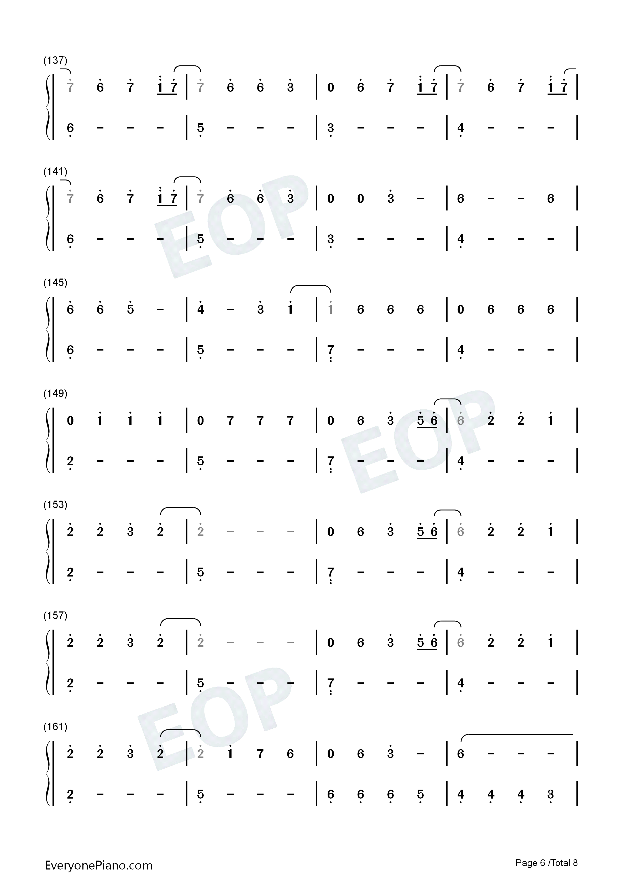 Love_Again钢琴简谱_Dua_Lipa演唱