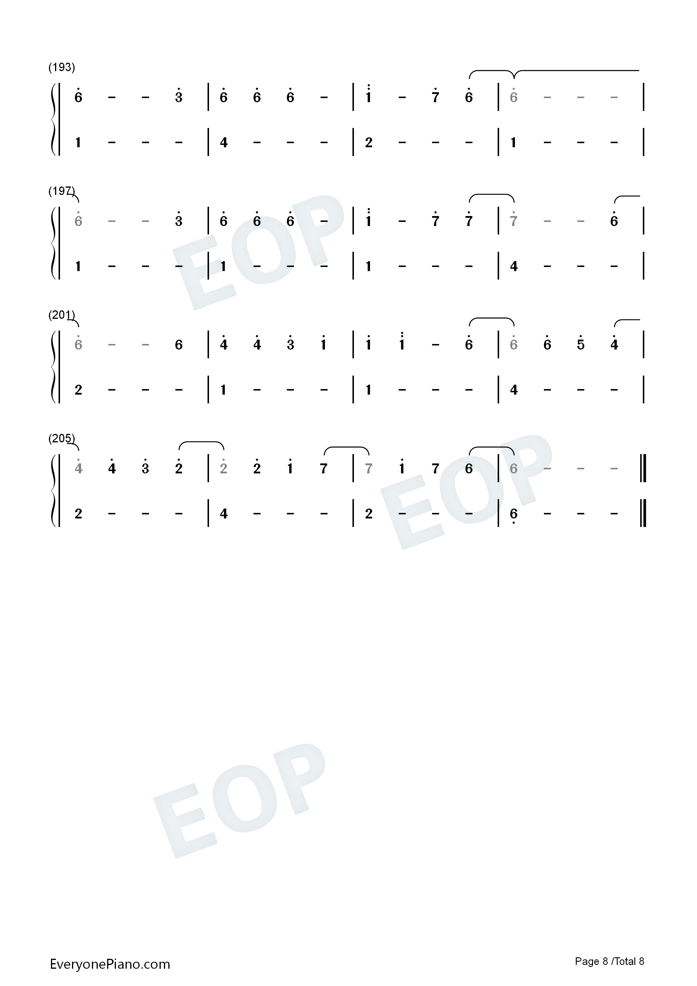 Love_Again钢琴简谱_Dua_Lipa演唱