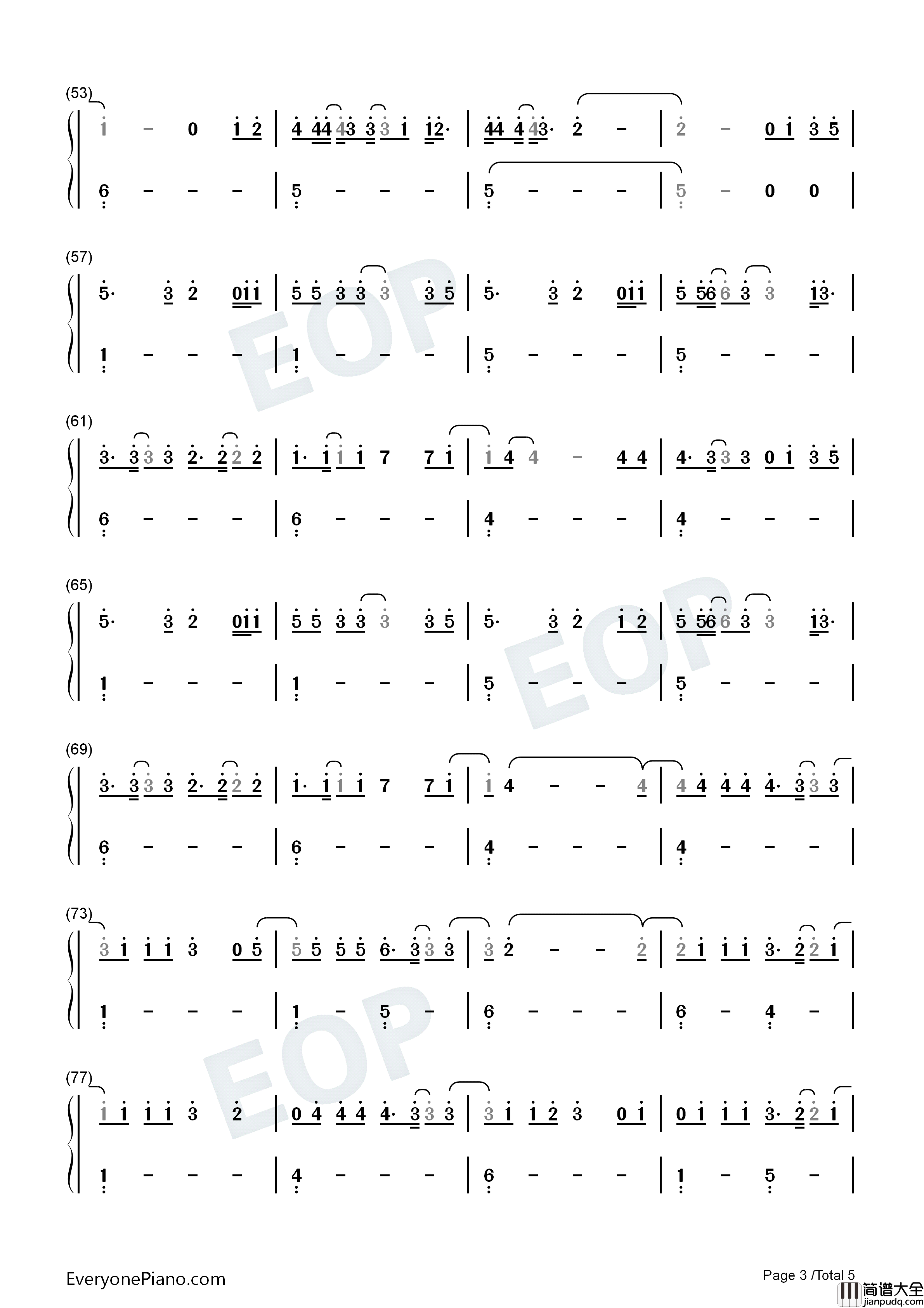 All_I_Know_So_Far钢琴简谱_Pink演唱