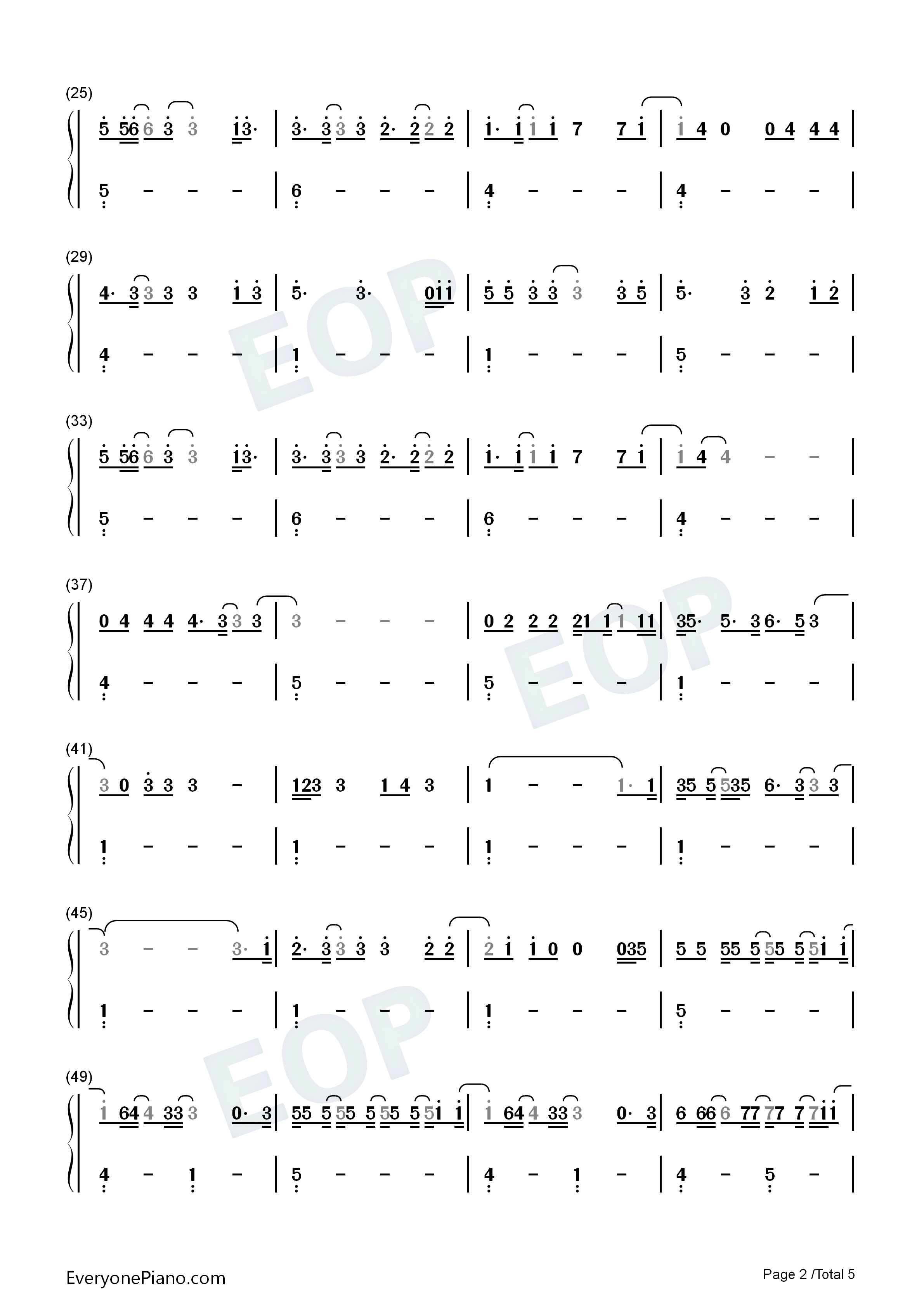 All_I_Know_So_Far钢琴简谱_Pink演唱