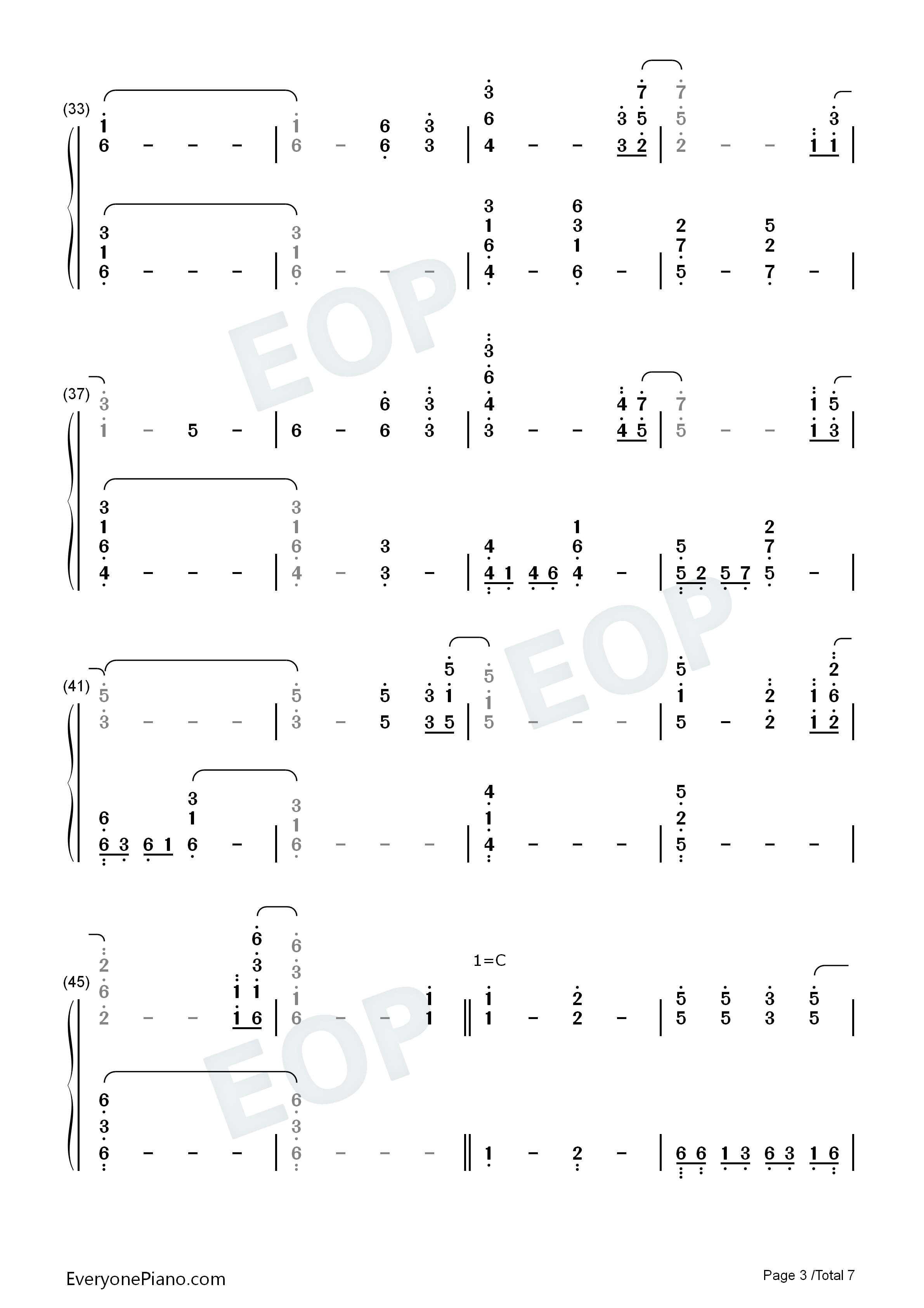 Ymniam钢琴简谱_泽野弘之演唱