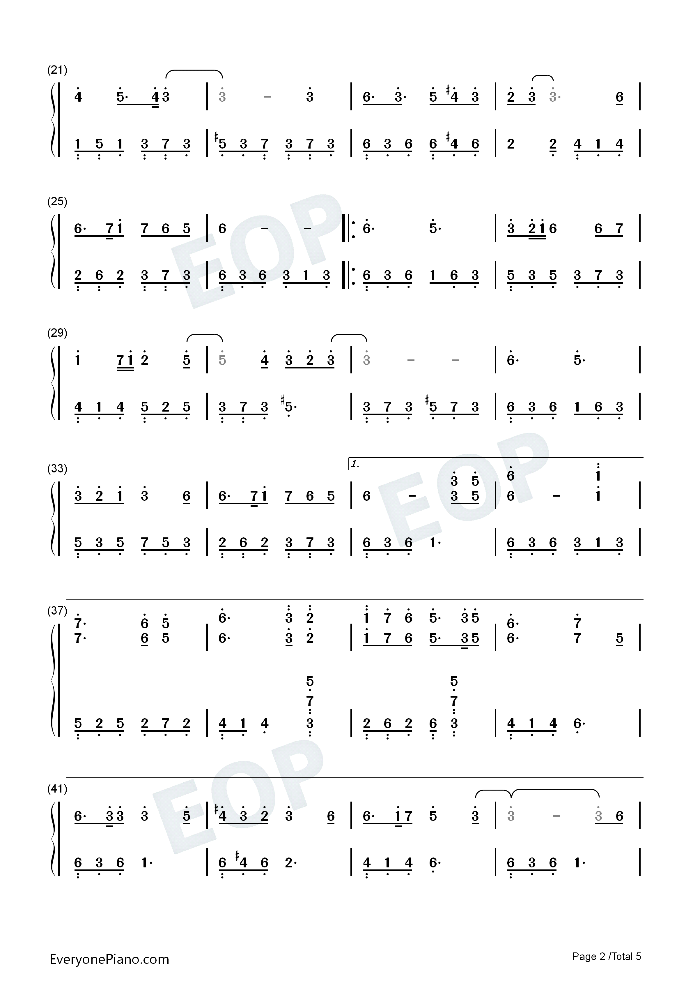 祈愿钢琴简谱_孔肖吟演唱