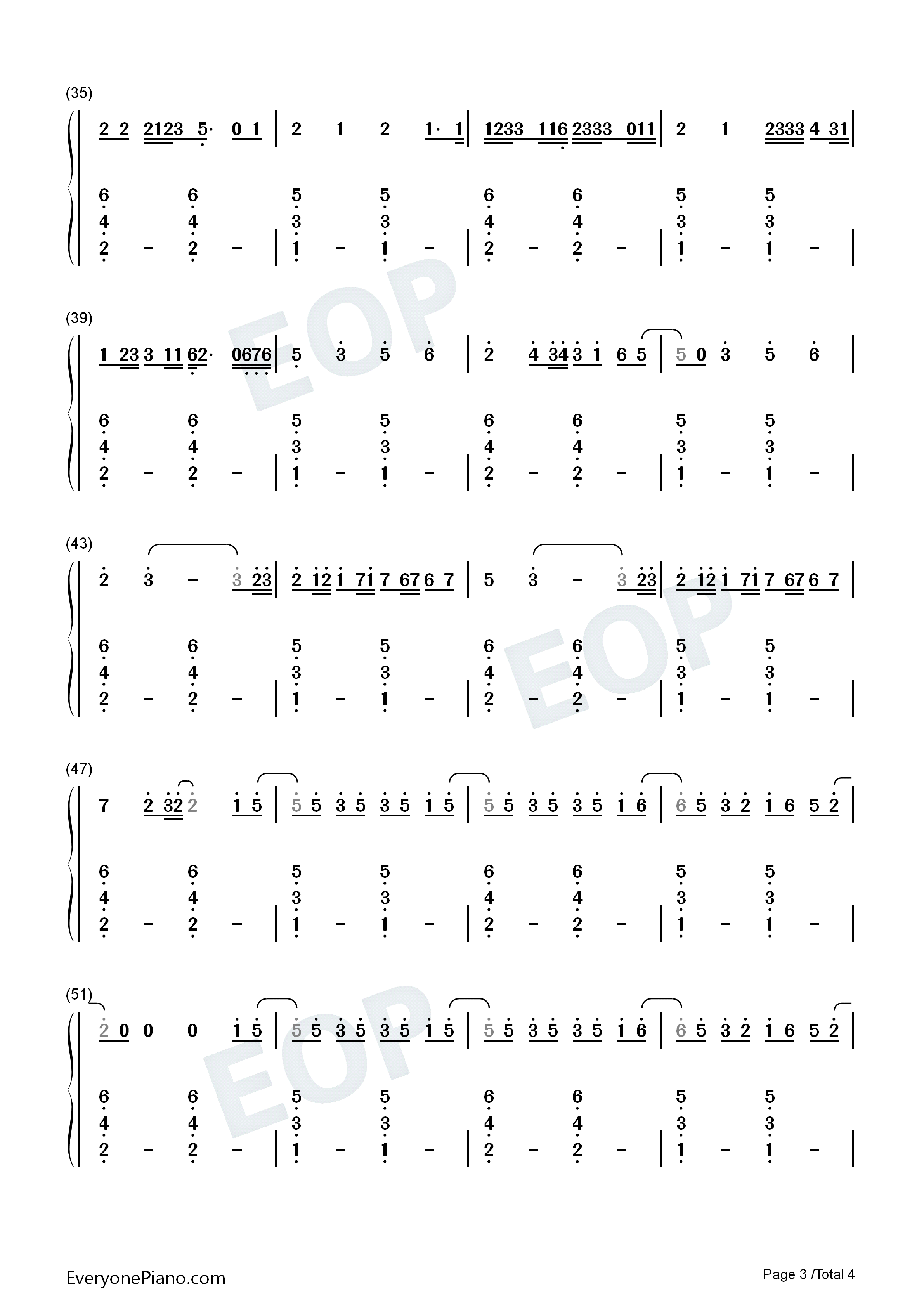 Not_Another_Love_Song钢琴简谱_Ella_Mai演唱