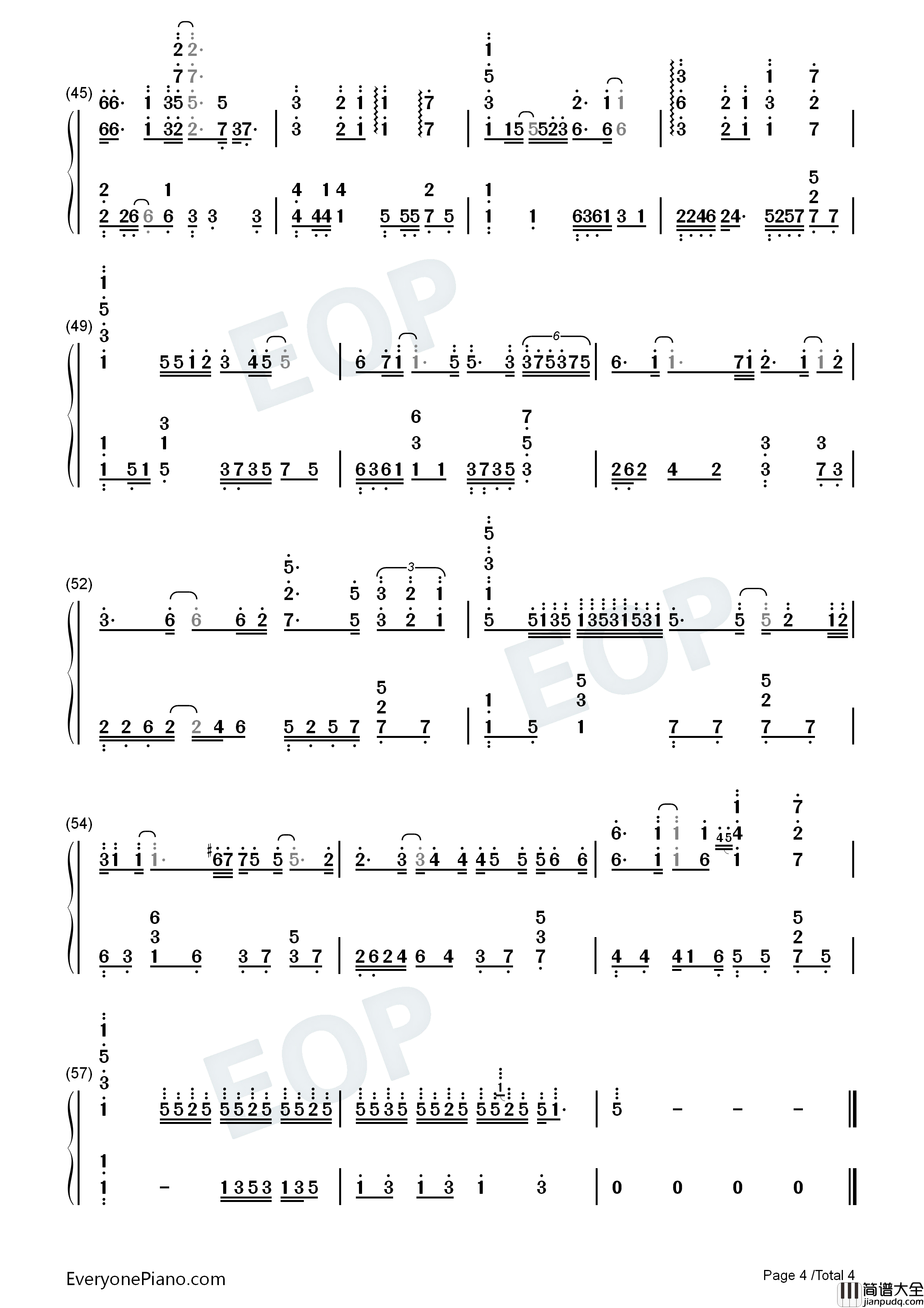 爱念钢琴简谱_谭咏麟演唱