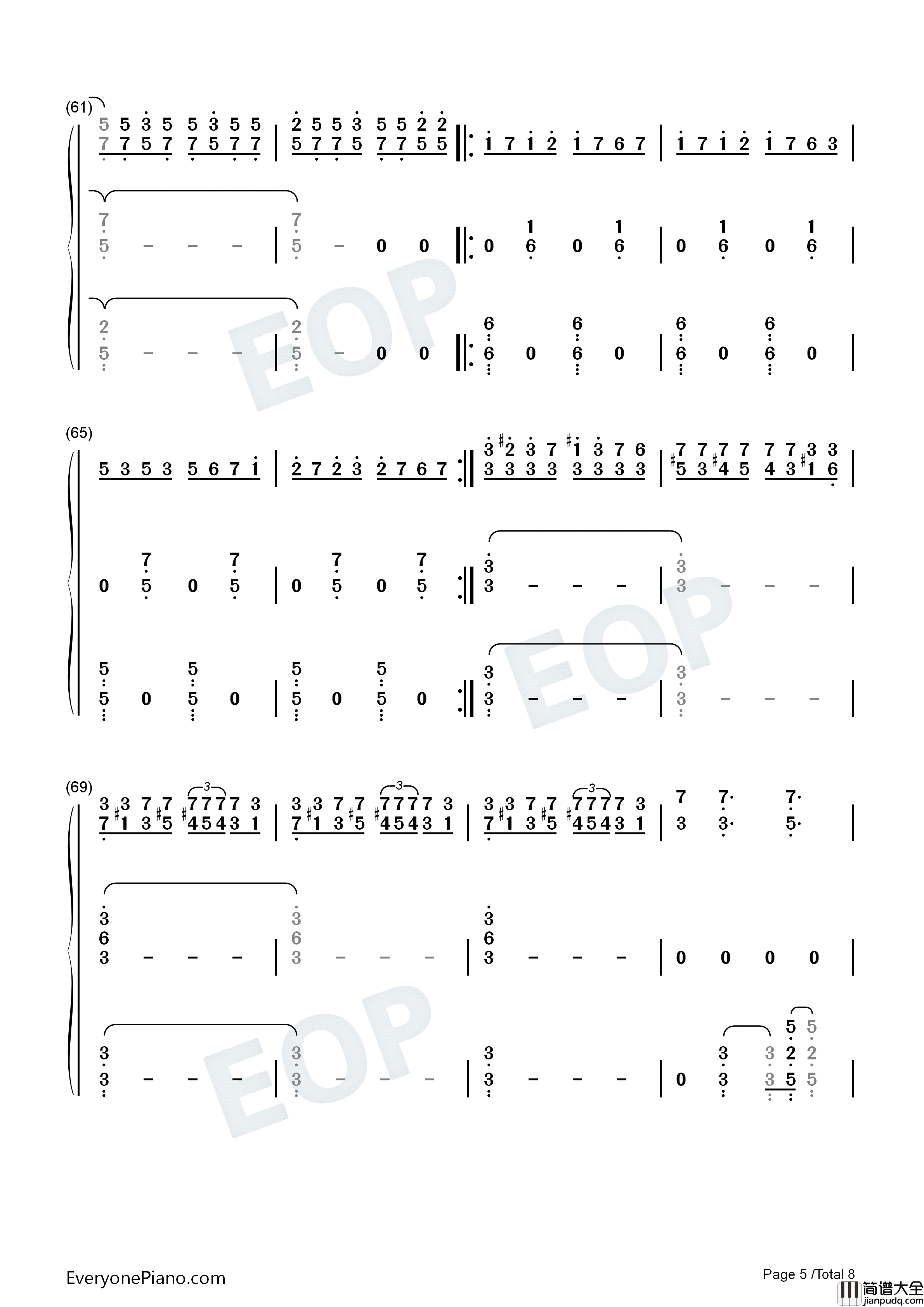 The_Devil_Went_Down_To_Georgia钢琴简谱_Charlie_Daniels演唱