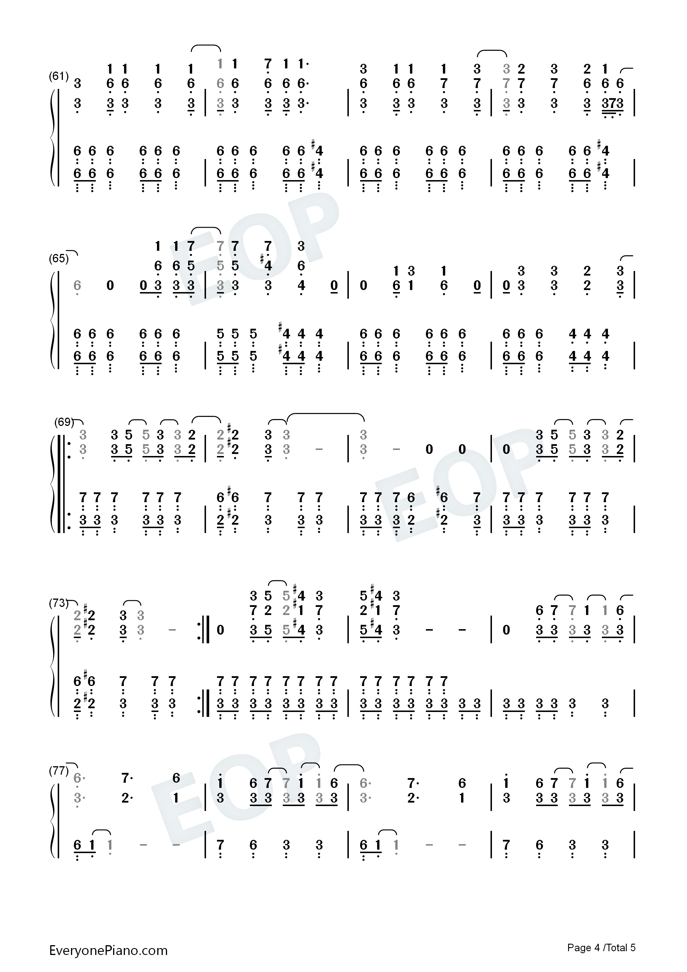 Until_It_Sleeps钢琴简谱_Metallica演唱