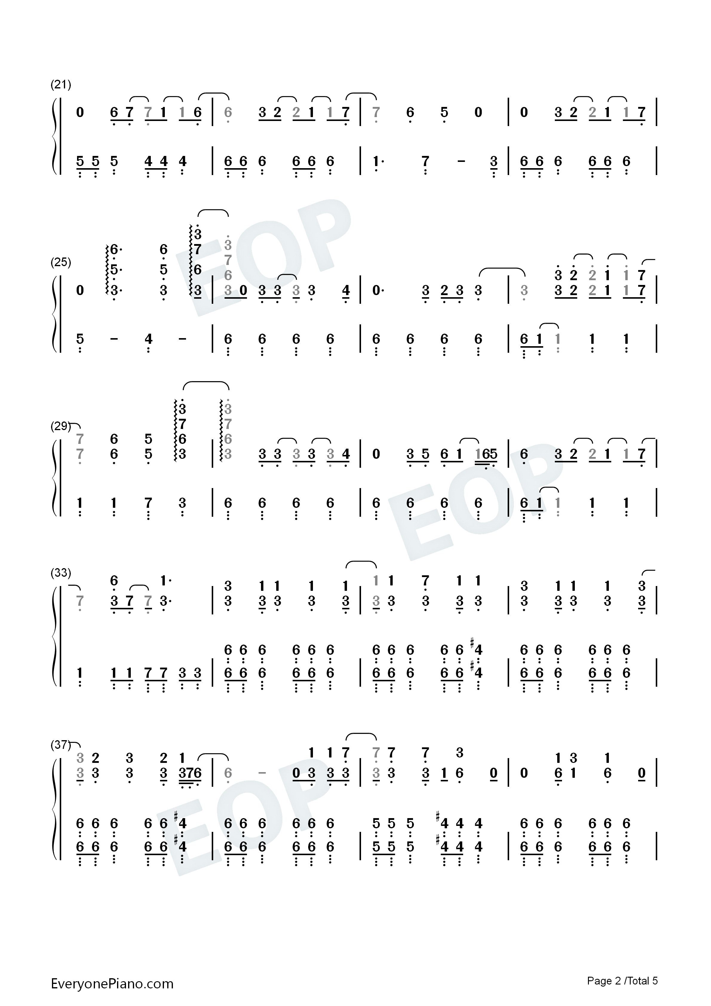 Until_It_Sleeps钢琴简谱_Metallica演唱