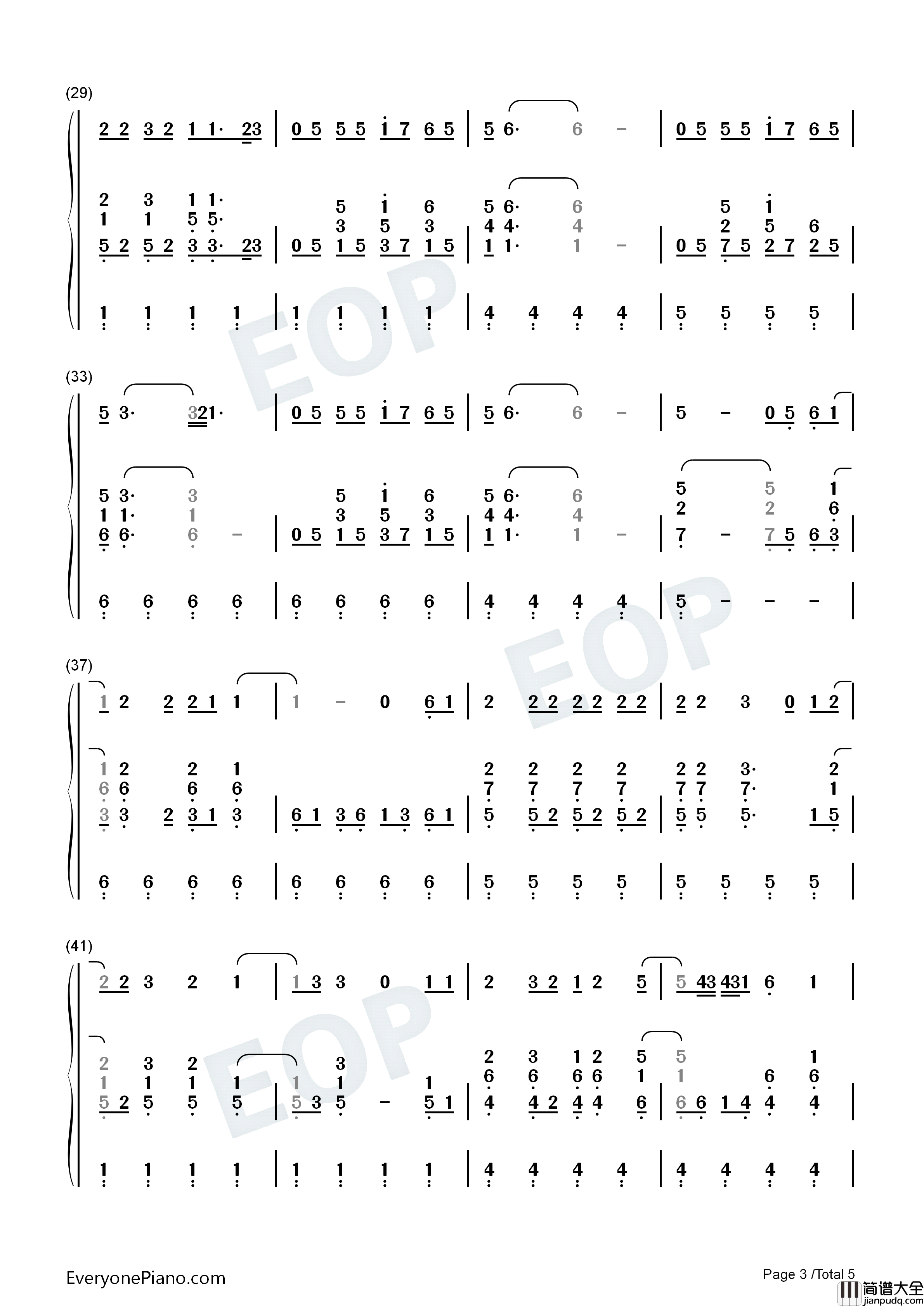 In_the_Mirror钢琴简谱_Demi_Lovato演唱