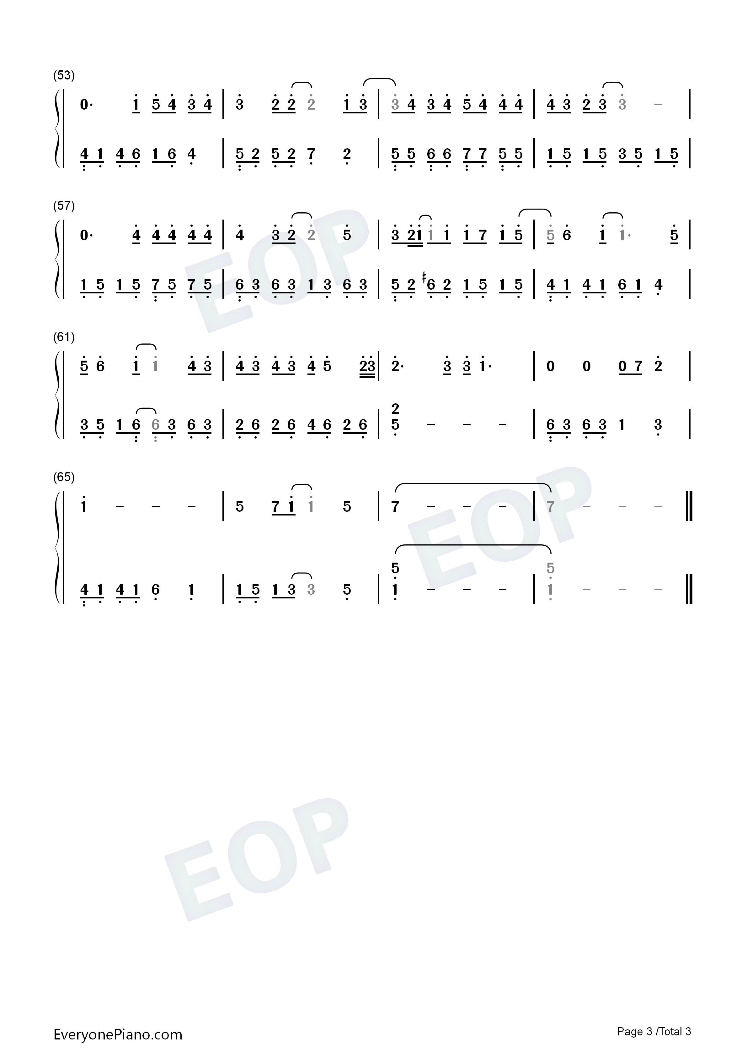 千年以后钢琴简谱_陈零九演唱