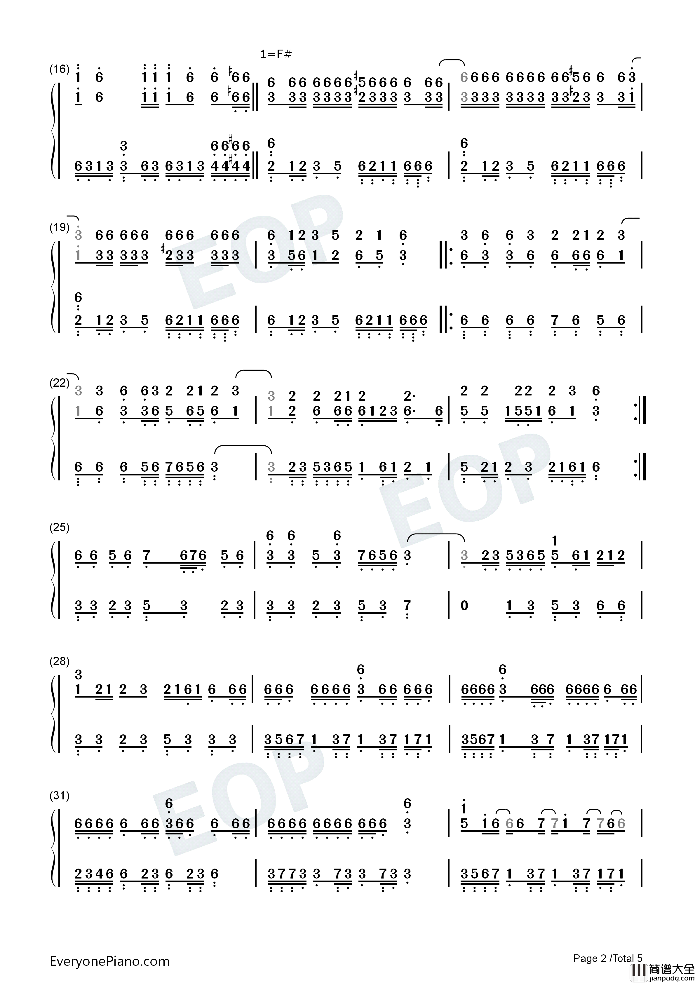 乱舞春秋钢琴简谱_周杰伦演唱