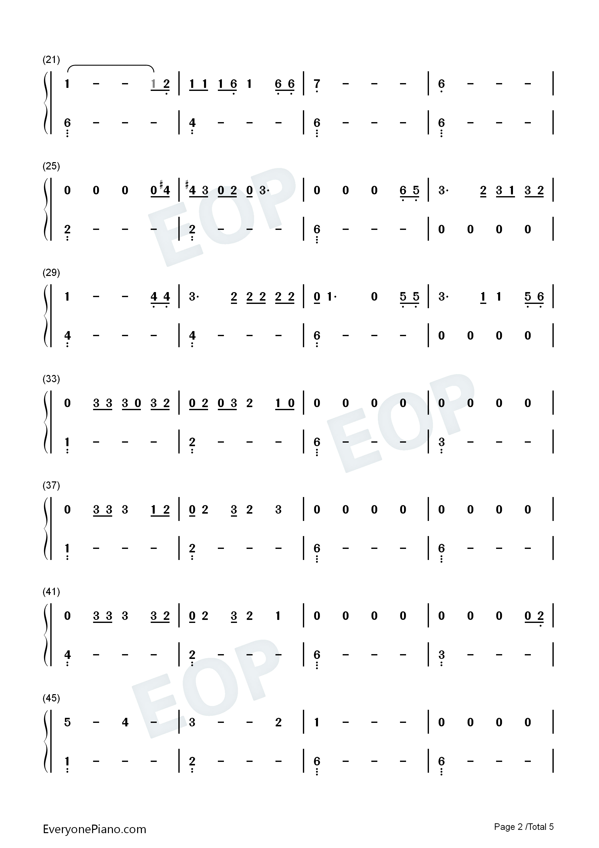 Cause_for_Concern钢琴简谱_Lovejoy演唱