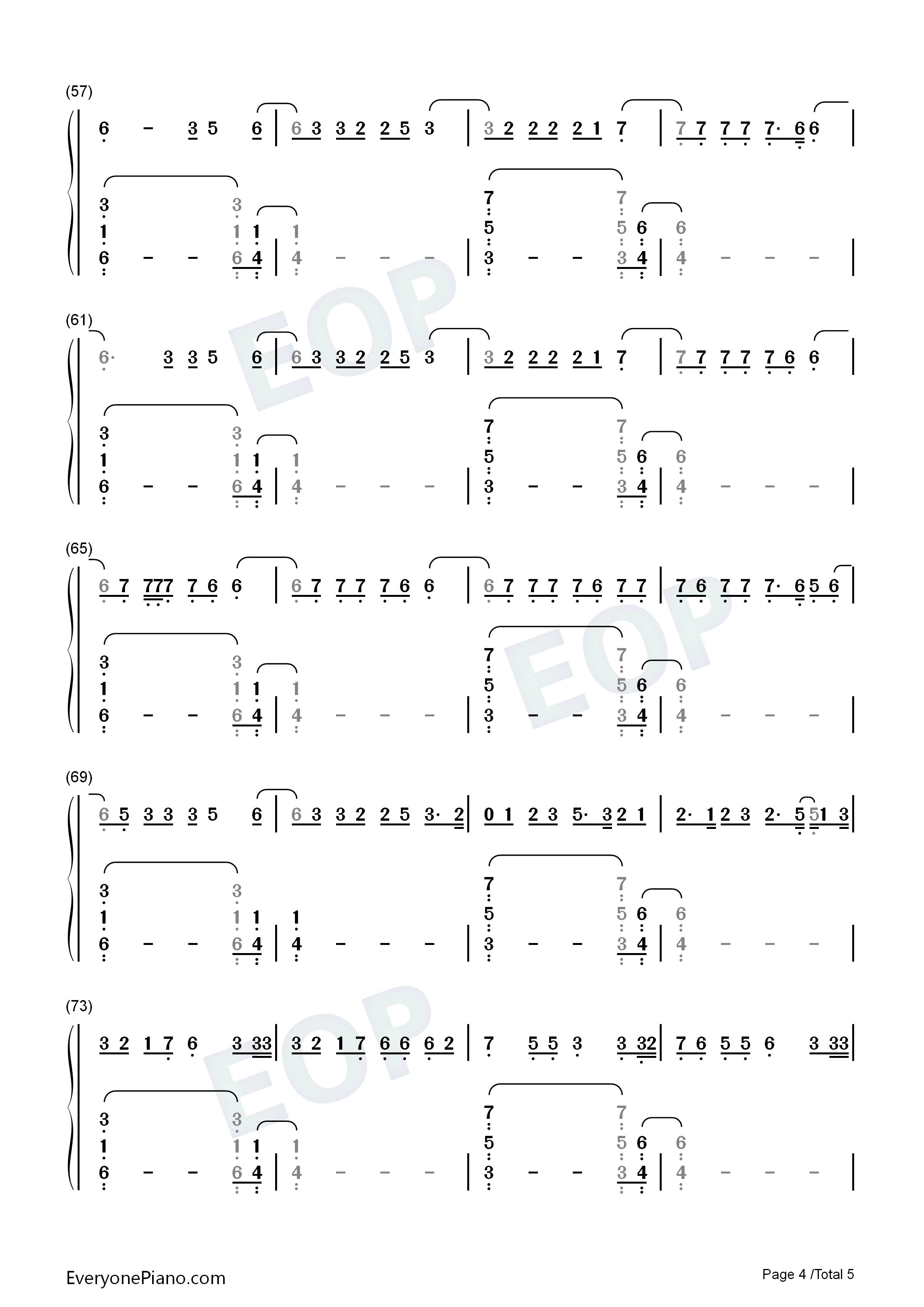 You_Right钢琴简谱_Doja_Cat_The_Weeknd演唱