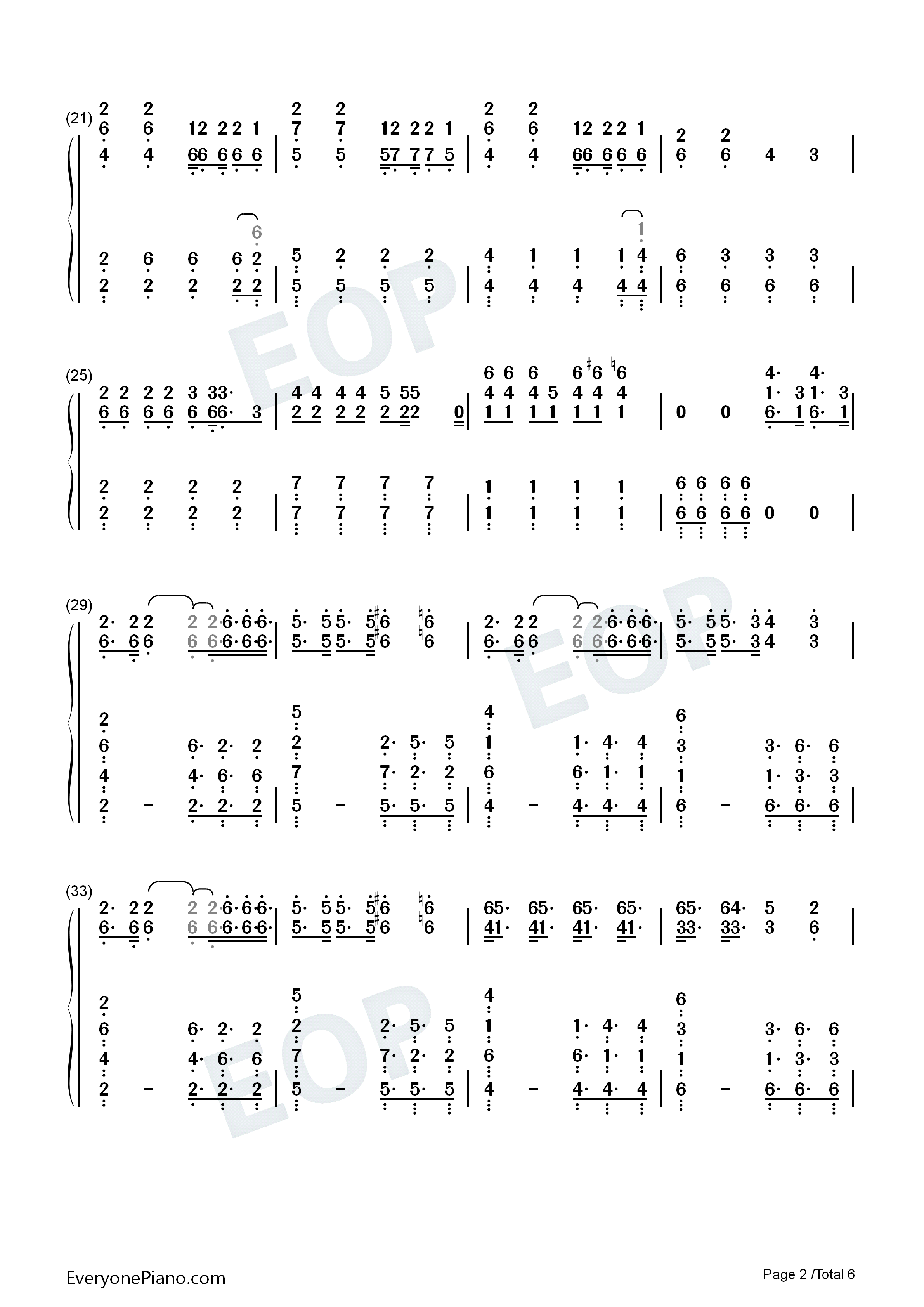 PTT_Paint_the_Town钢琴简谱_本月少女_Loona演唱