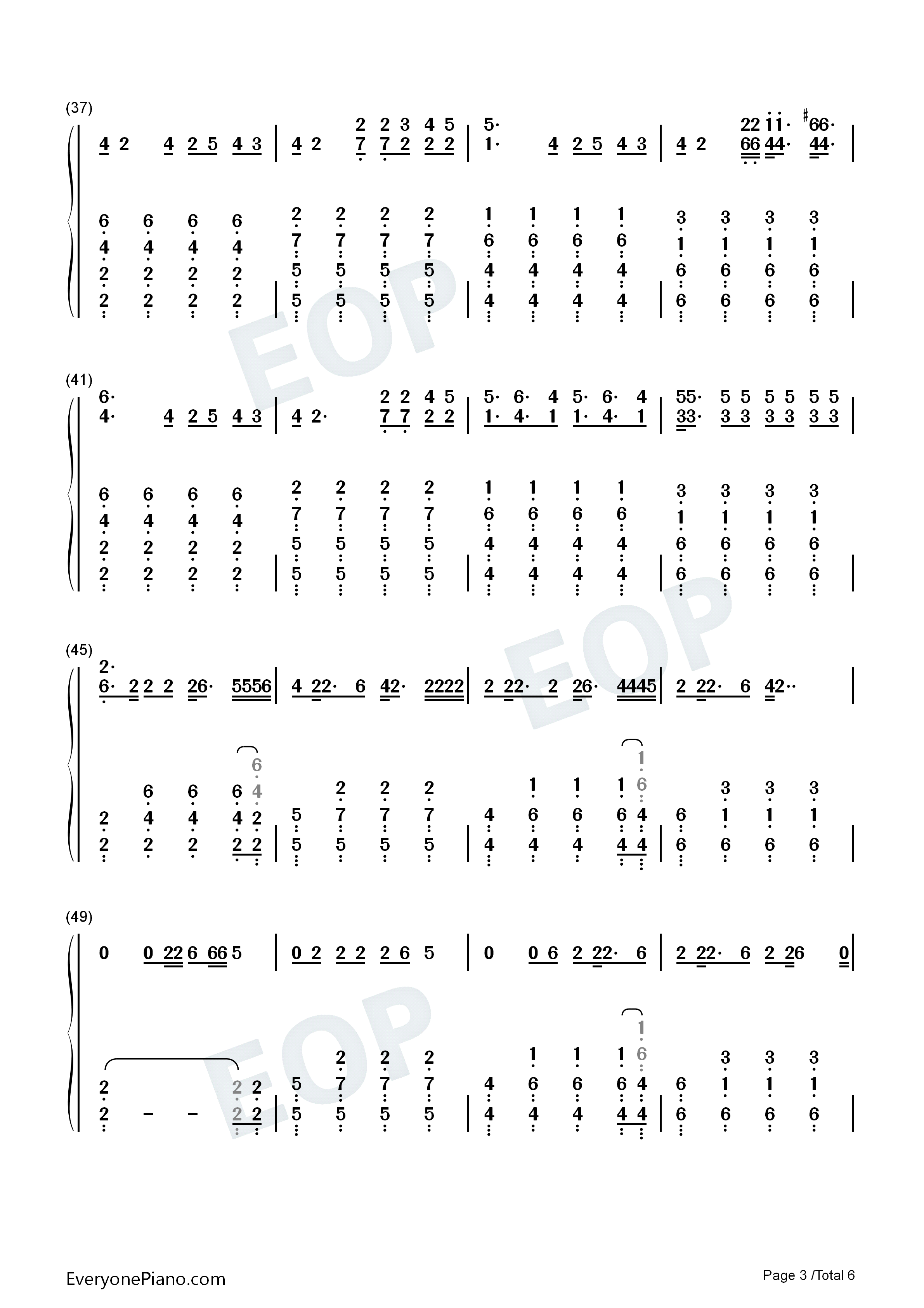 PTT_Paint_the_Town钢琴简谱_本月少女_Loona演唱