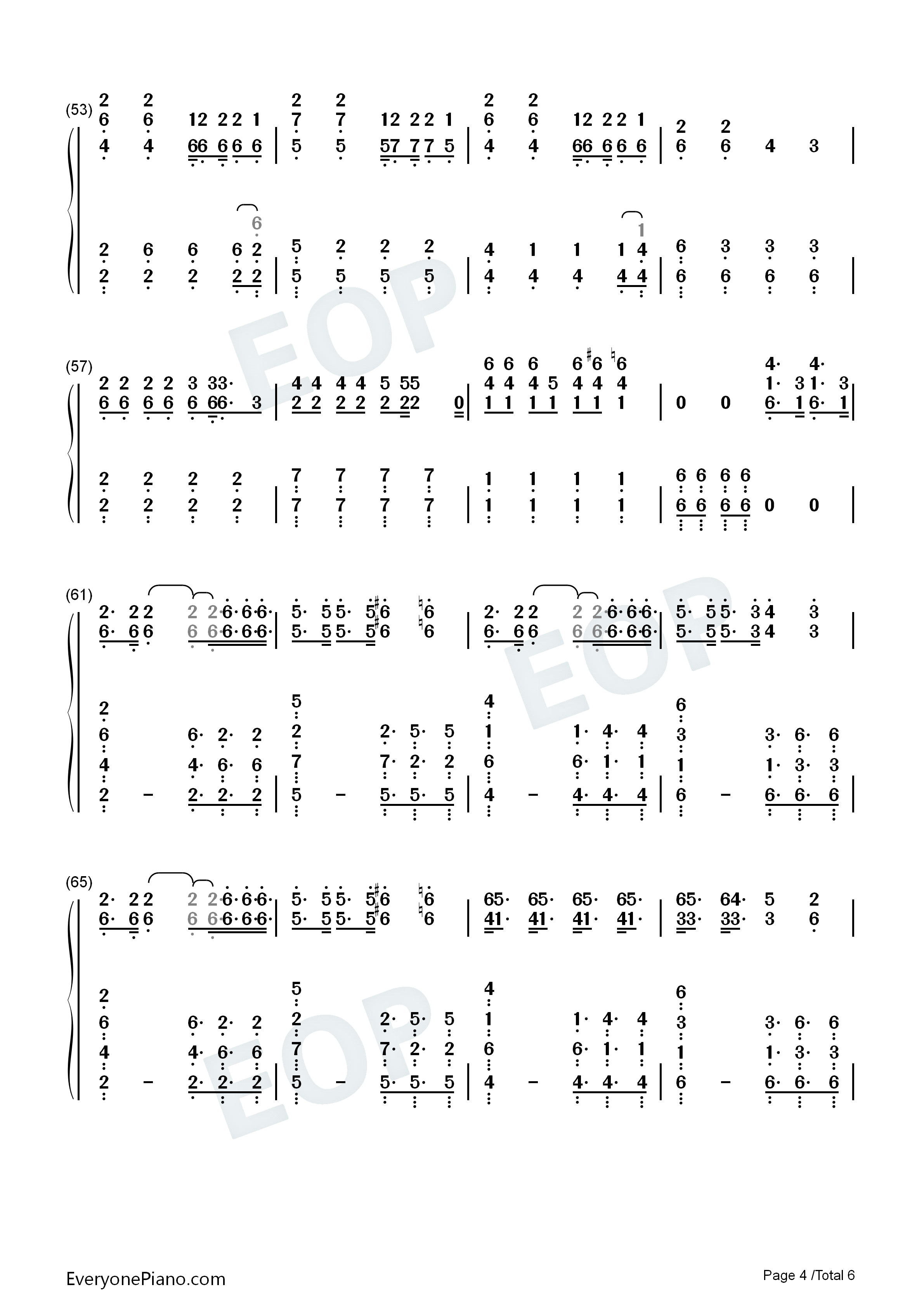 PTT_Paint_the_Town钢琴简谱_本月少女_Loona演唱