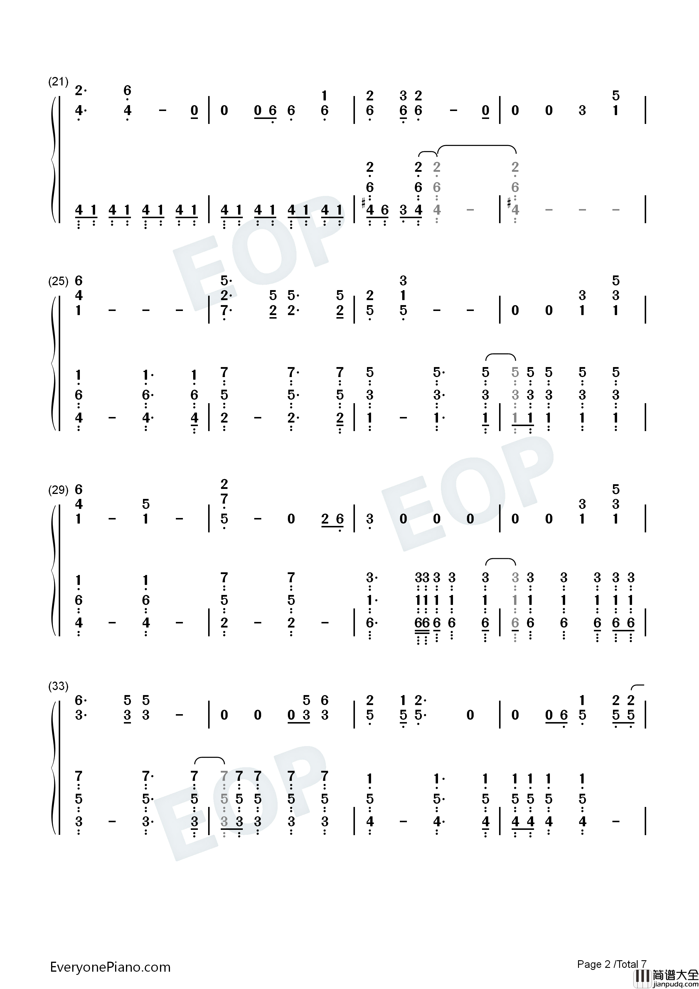 Behind_Blue_Eyes钢琴简谱_Tokio_Hotel_VIZE演唱