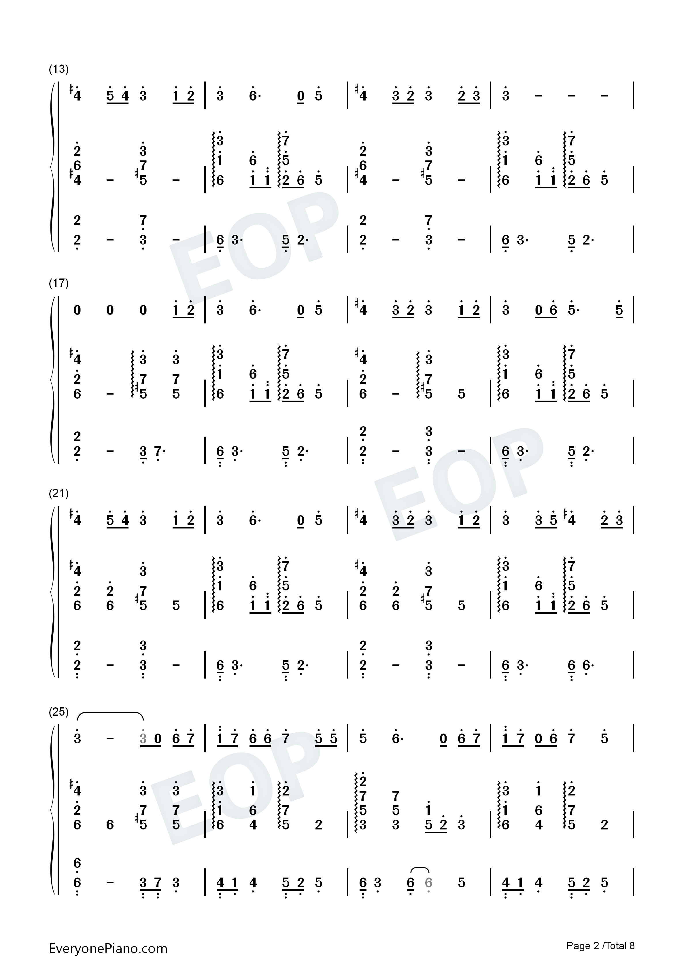 春はゆく钢琴简谱_Aimer演唱