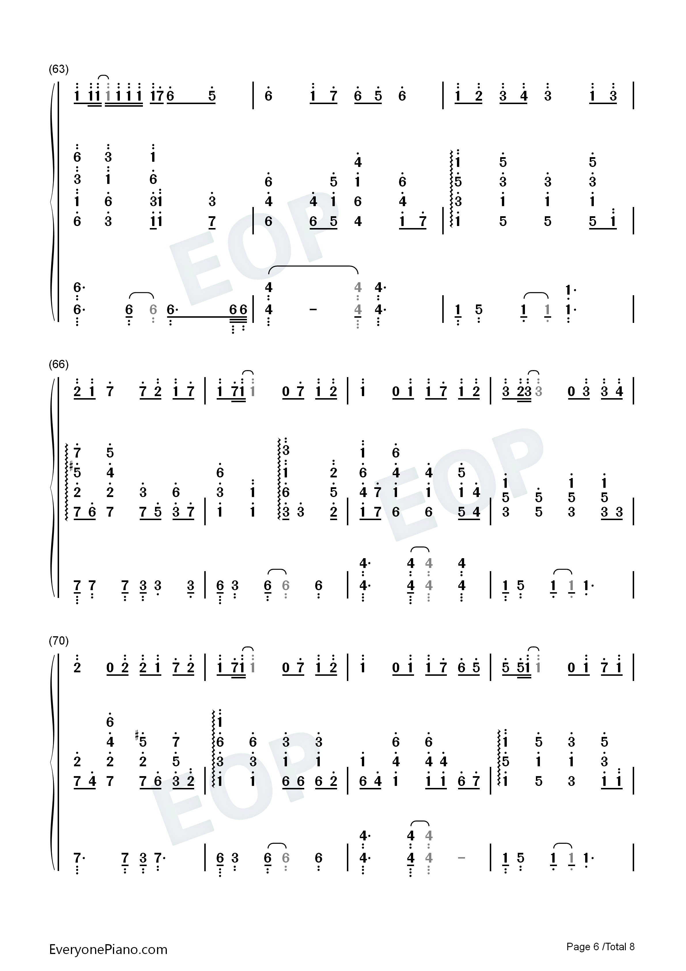 春はゆく钢琴简谱_Aimer演唱