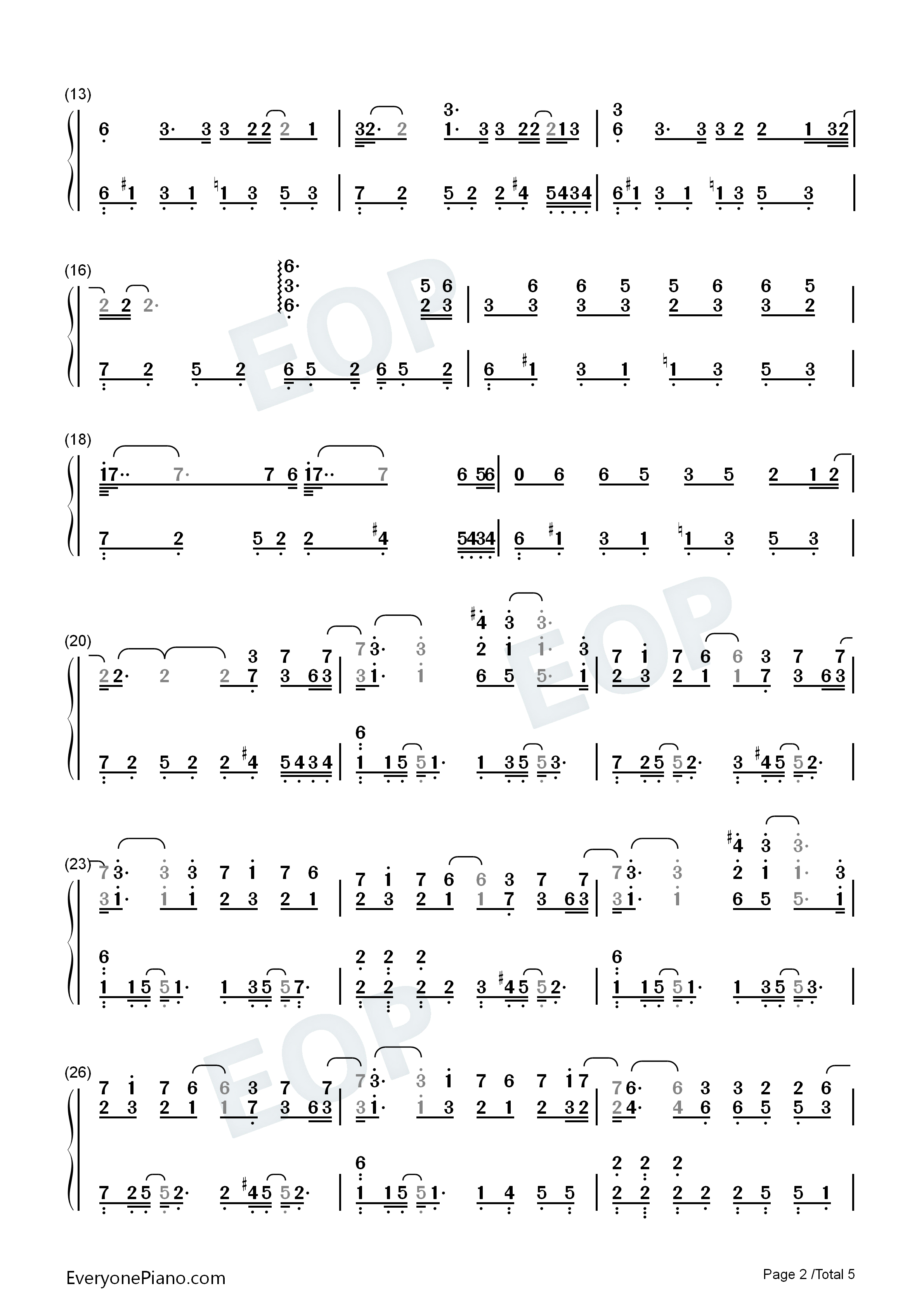 困兽之斗钢琴简谱_周杰伦演唱