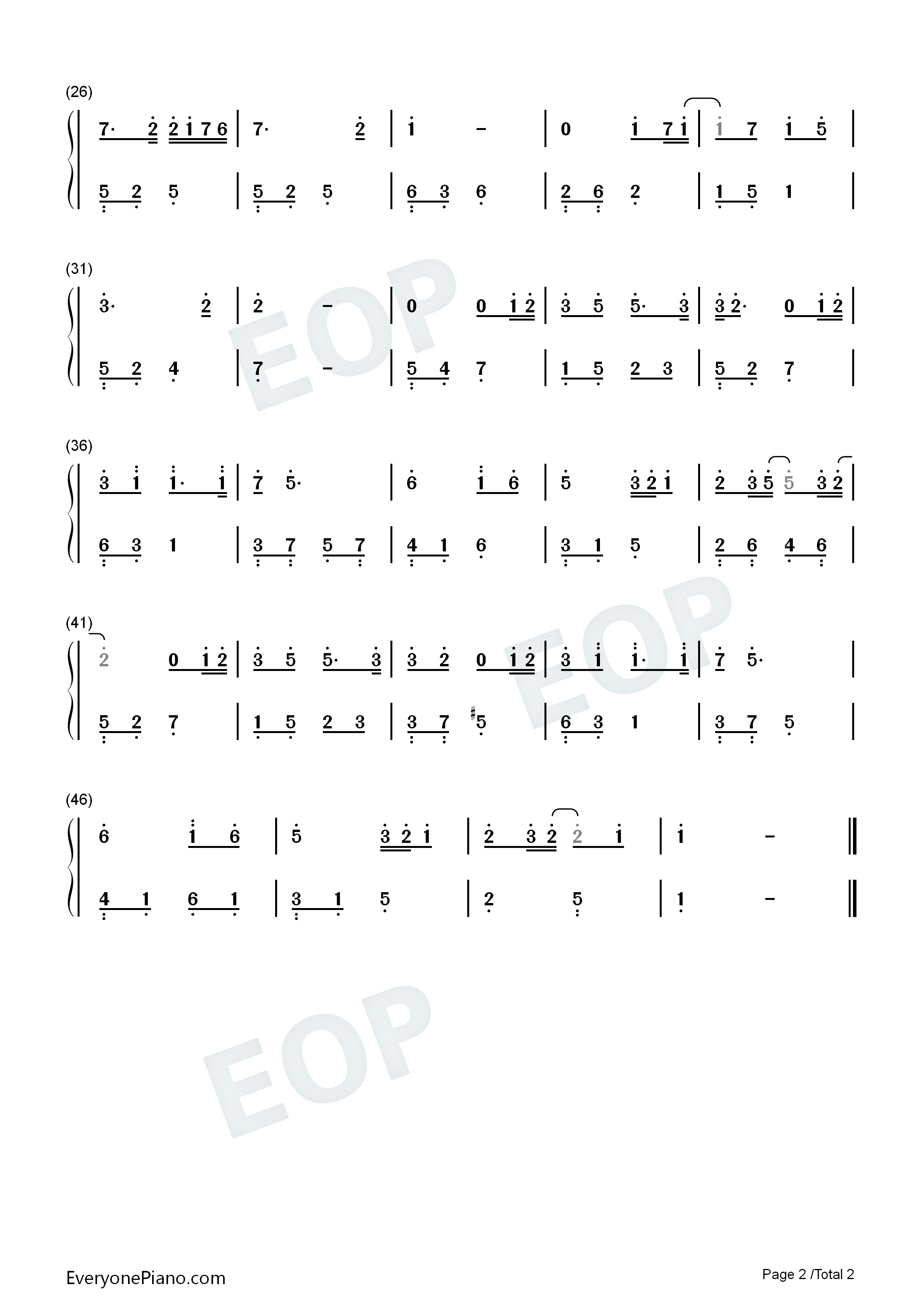 举镜子的女孩钢琴简谱_张子枫演唱