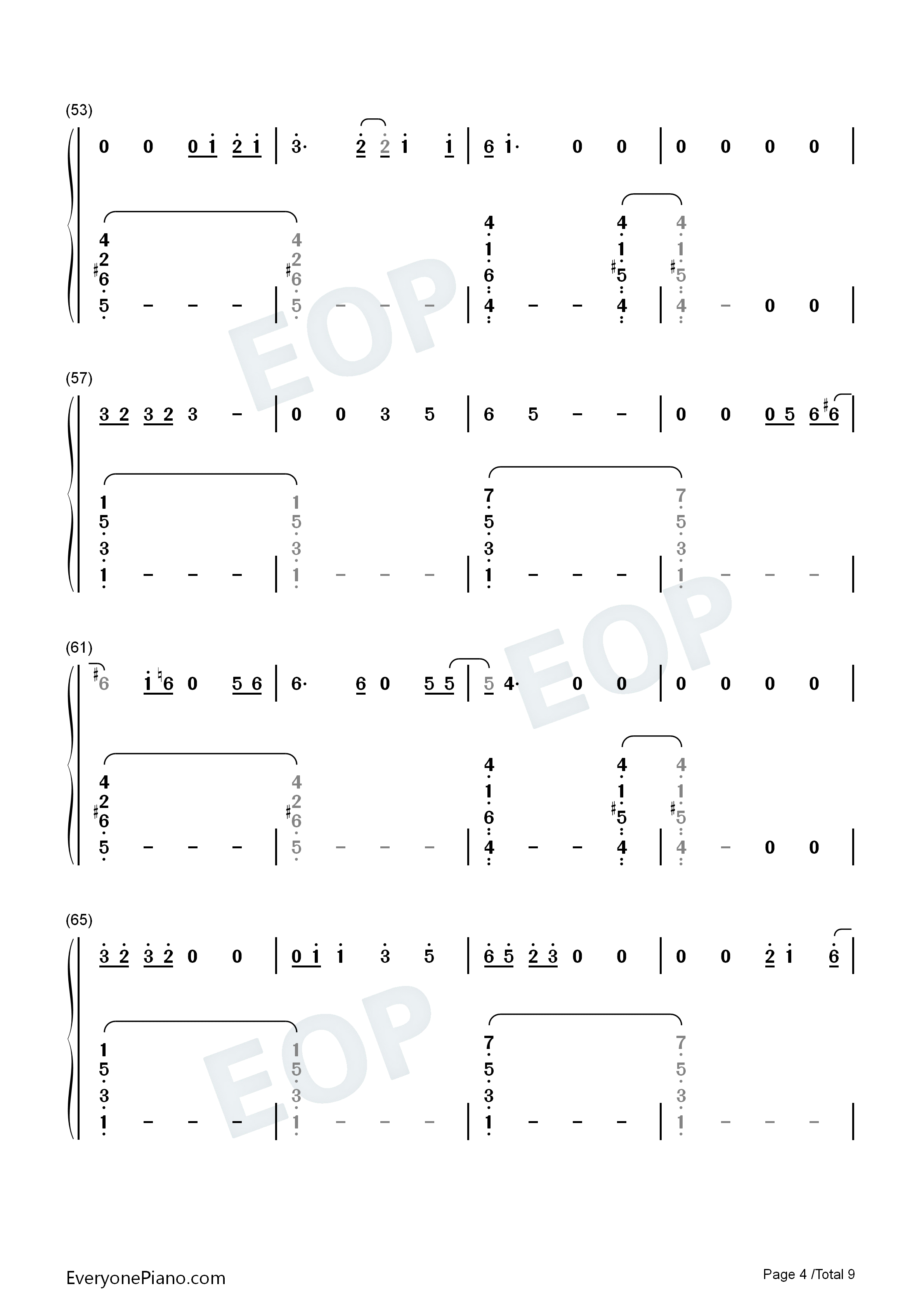 Just_For_a_Moment钢琴简谱_Olivia_Rodrigo_Joshua_Bassett演唱