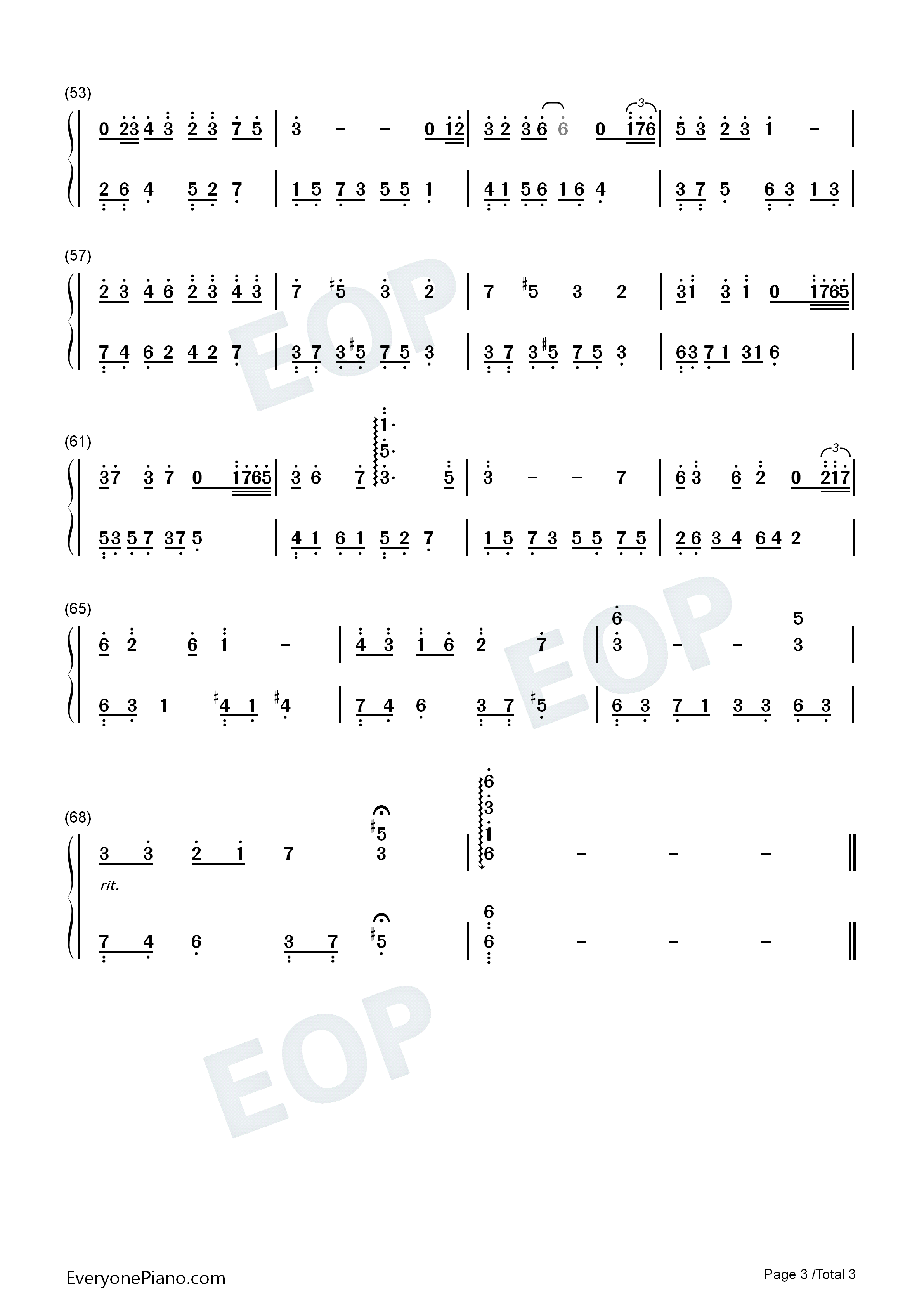 她的悲伤钢琴简谱_石进演唱