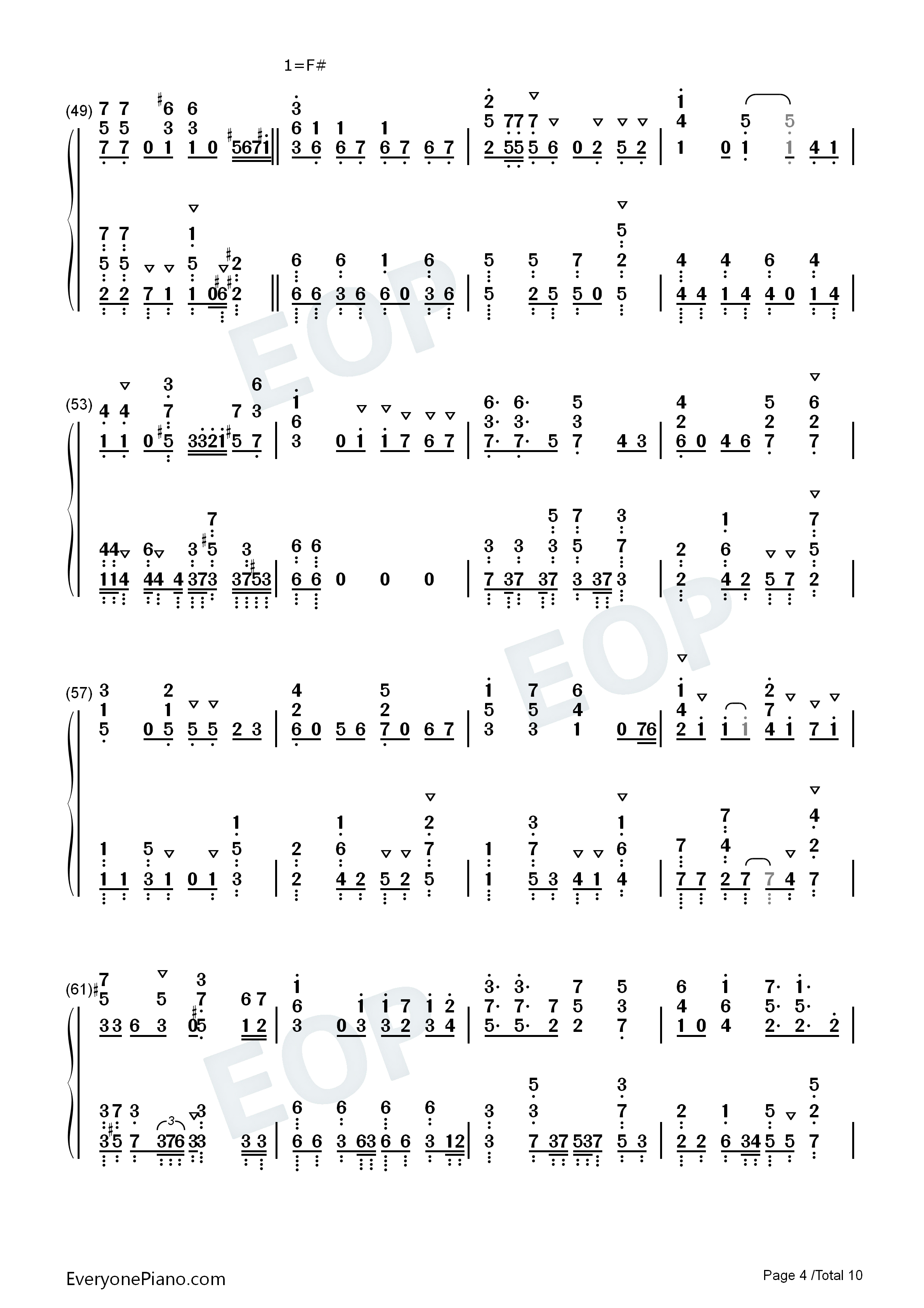 ウェルカム_トゥ_ブリリアントパーティ钢琴简谱_上坂堇演唱