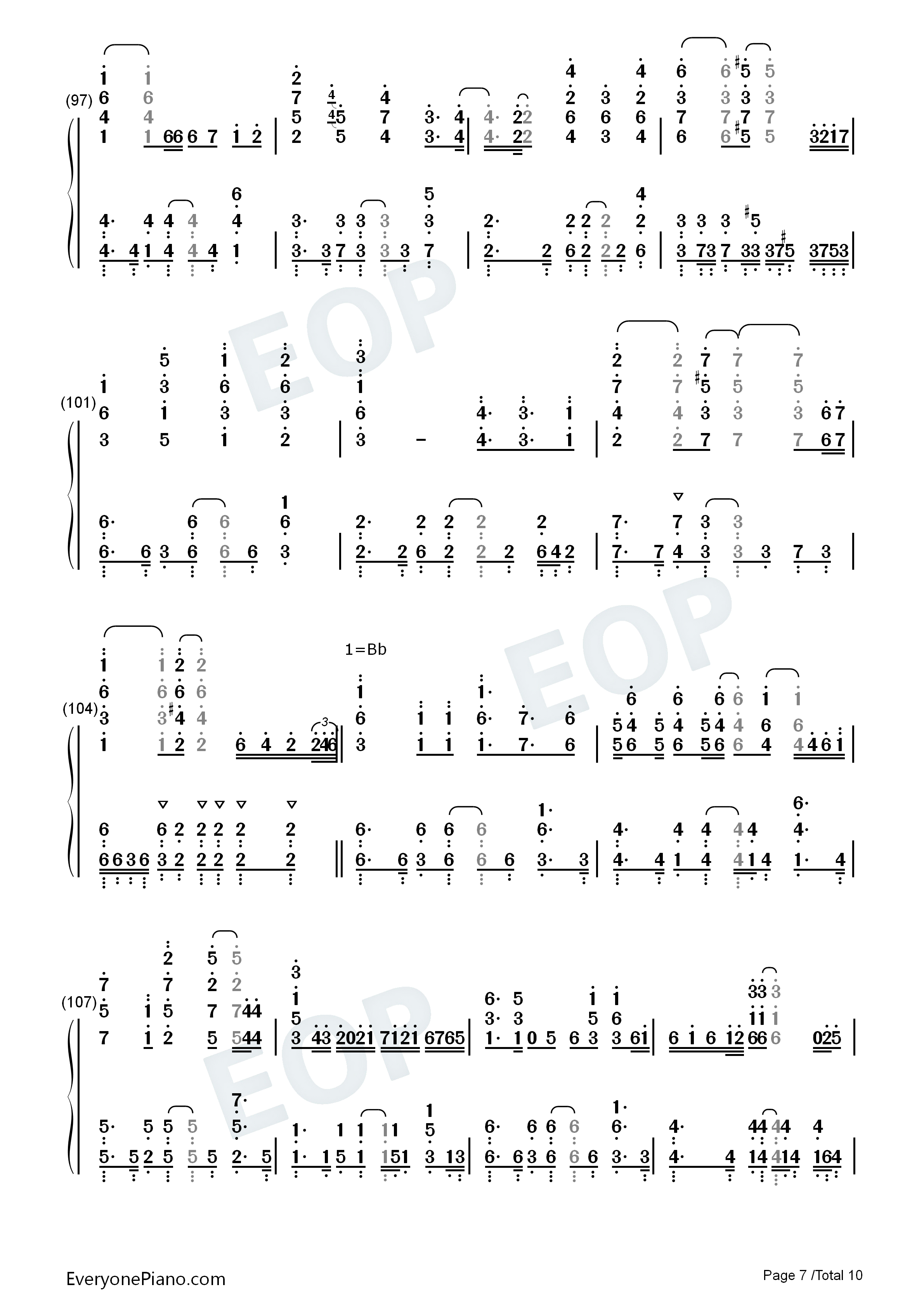ウェルカム_トゥ_ブリリアントパーティ钢琴简谱_上坂堇演唱