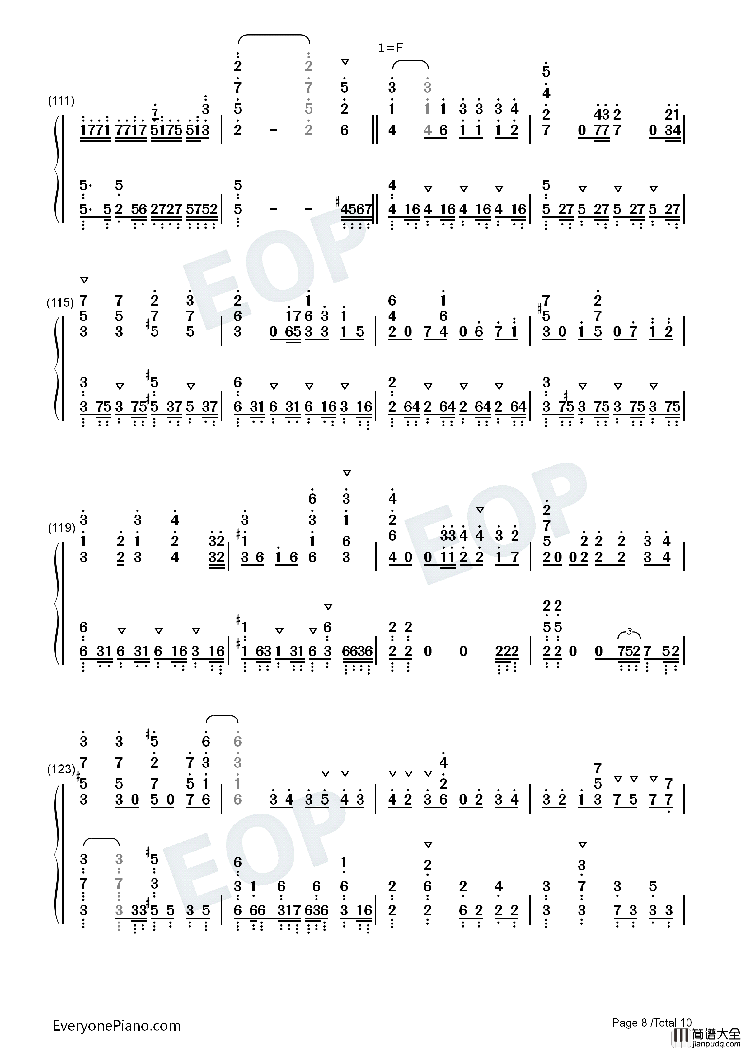 ウェルカム_トゥ_ブリリアントパーティ钢琴简谱_上坂堇演唱