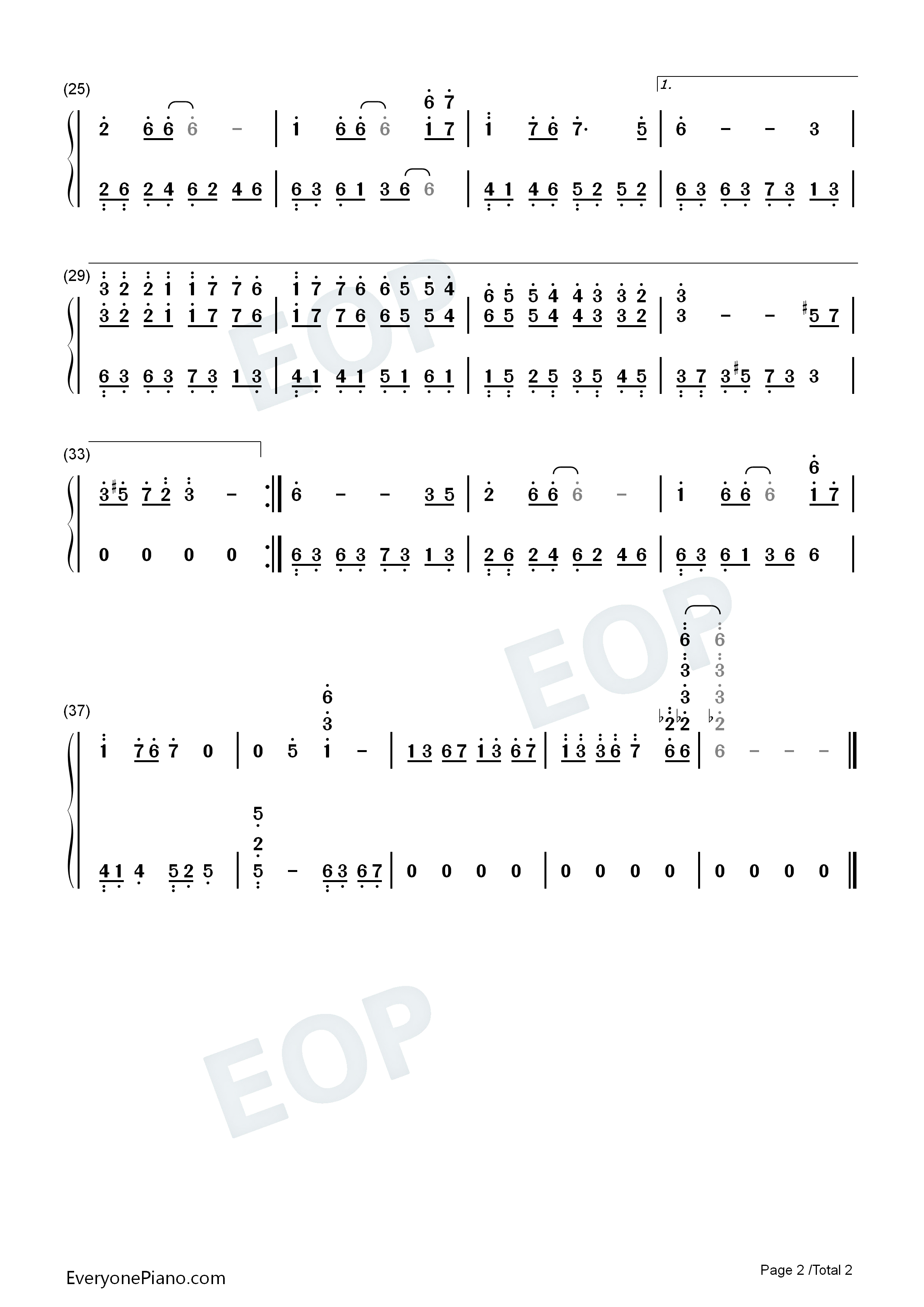 蝶恋钢琴简谱_刘亦菲演唱