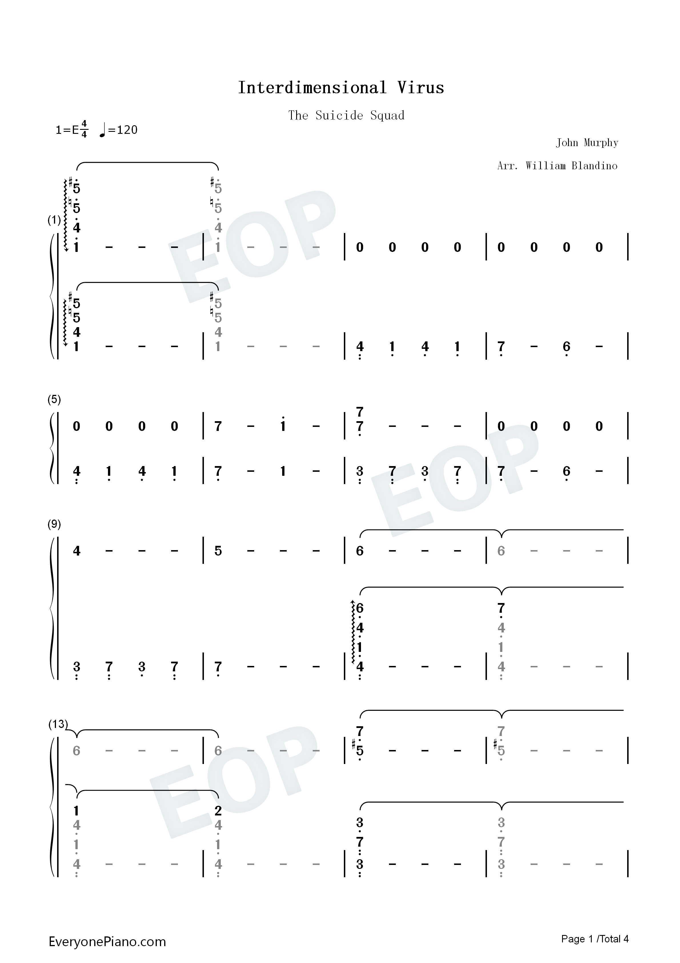 Interdimensional_Virus钢琴简谱_John_Murphy演唱
