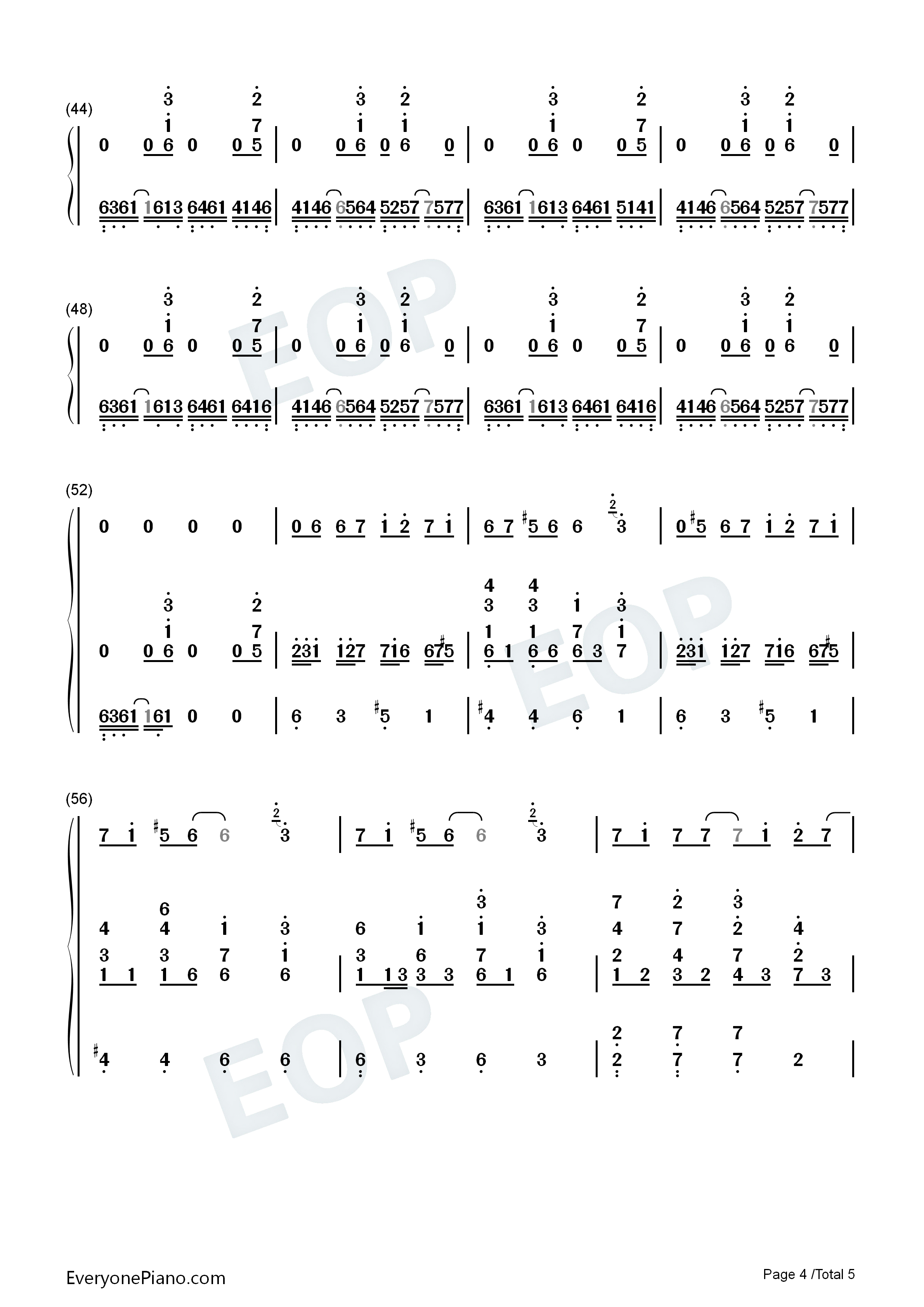 反方向的钟钢琴简谱_周杰伦演唱