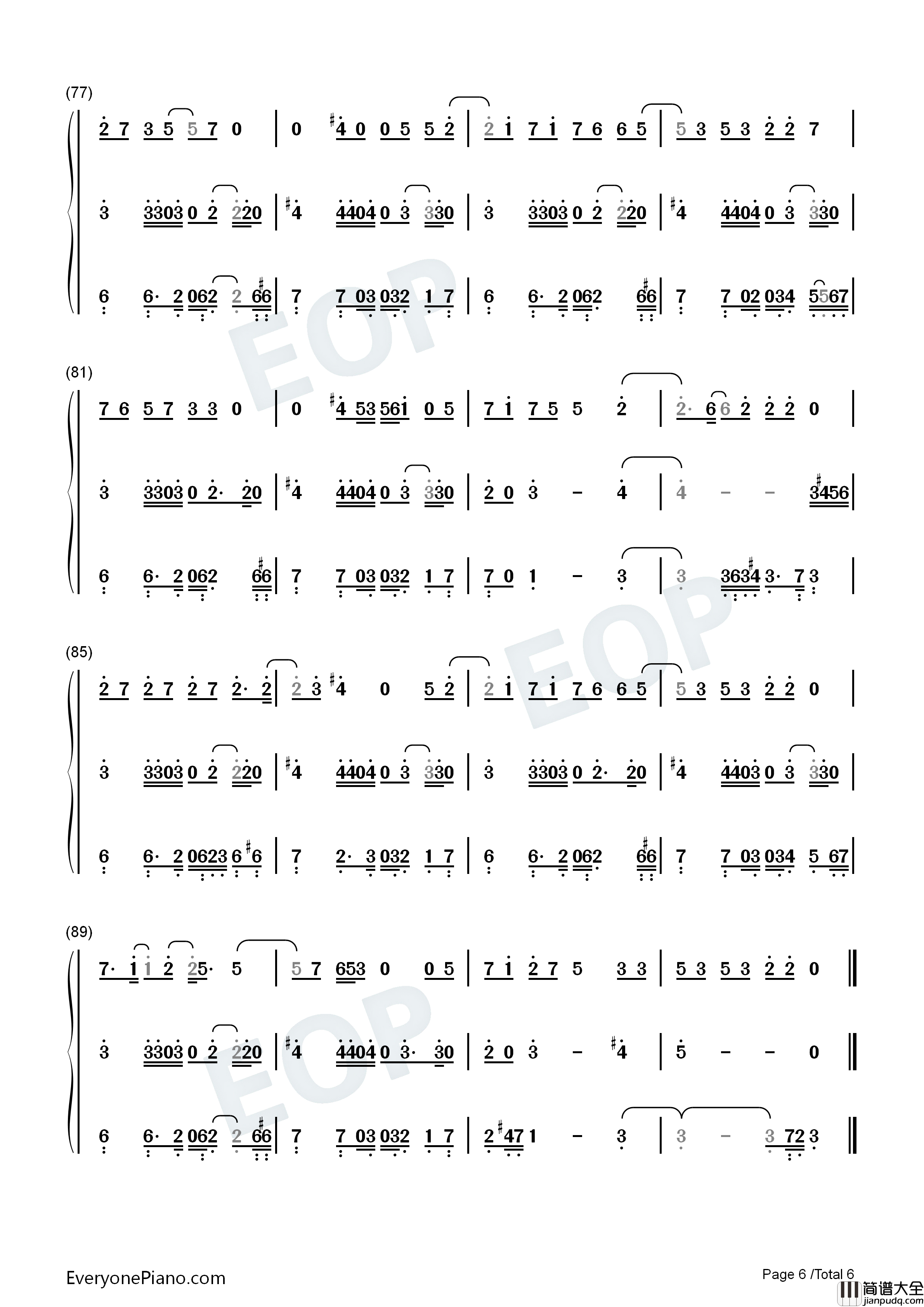 Skate钢琴简谱_Bruno_Mars_Anderson_Paak_Silk_Sonic演唱