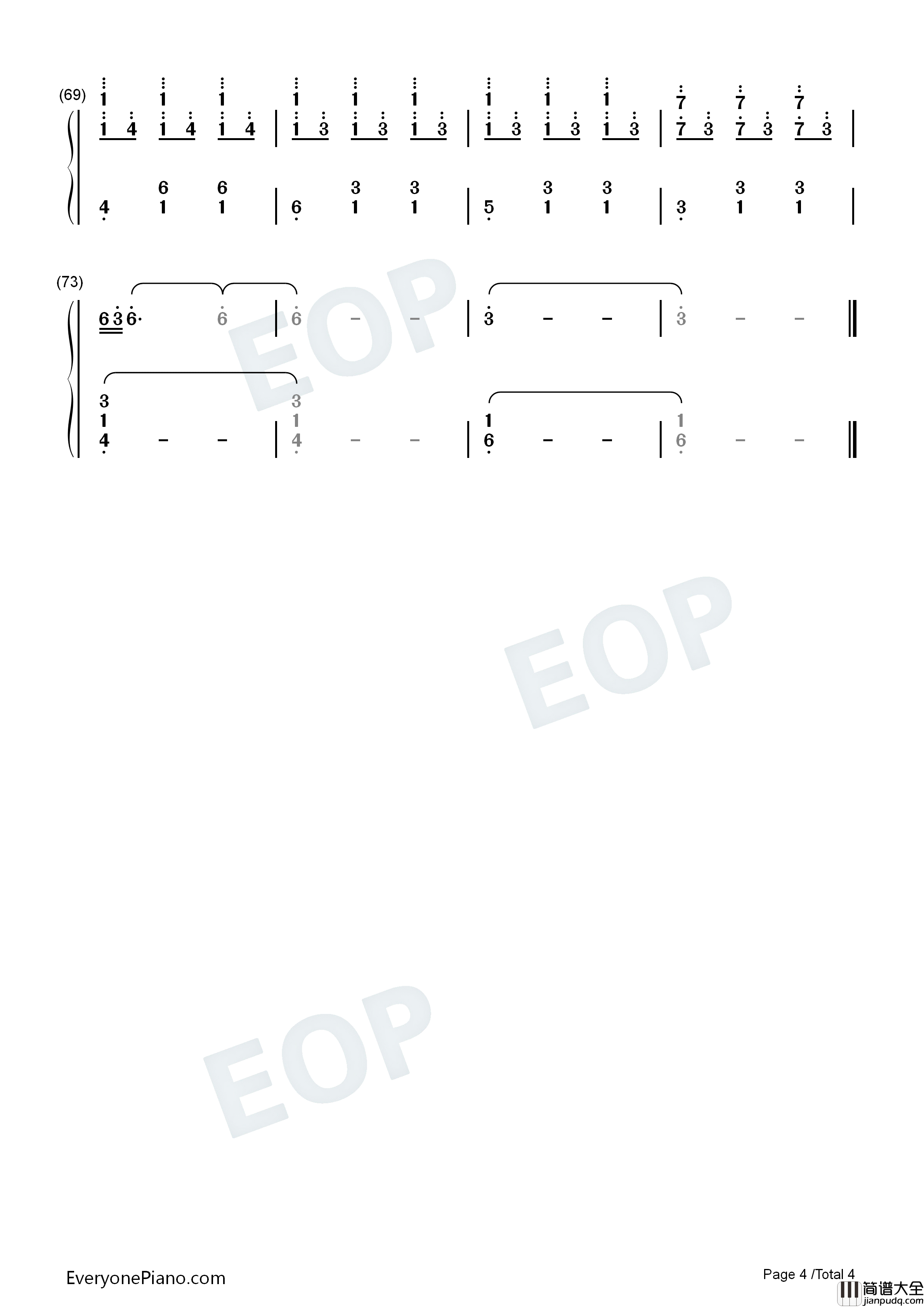 Rue_des_Trois_Freres钢琴简谱_Fabrizio_Paterlini演唱