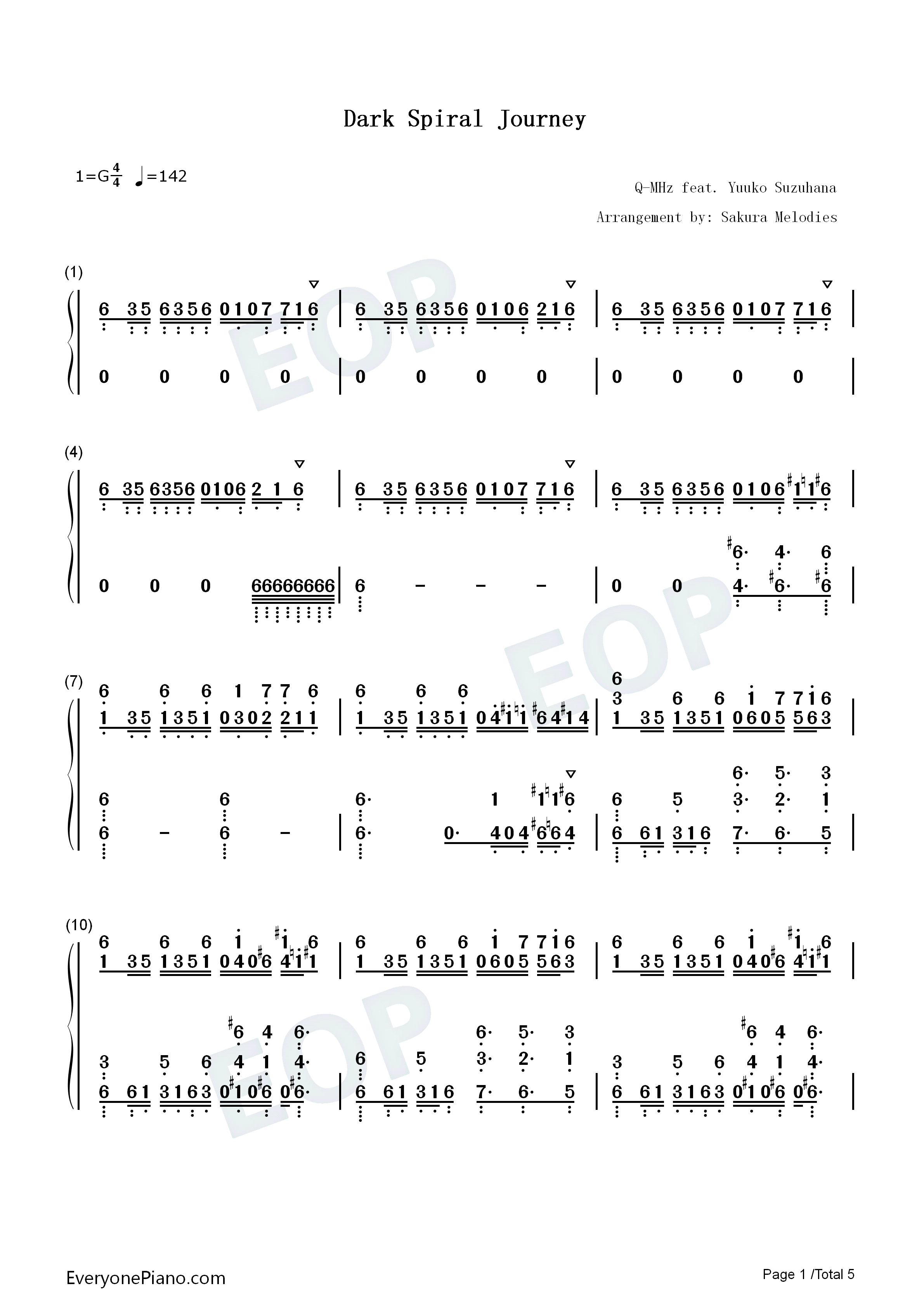 Dark_Spiral_Journey钢琴简谱_Q_MHz_铃华优子演唱