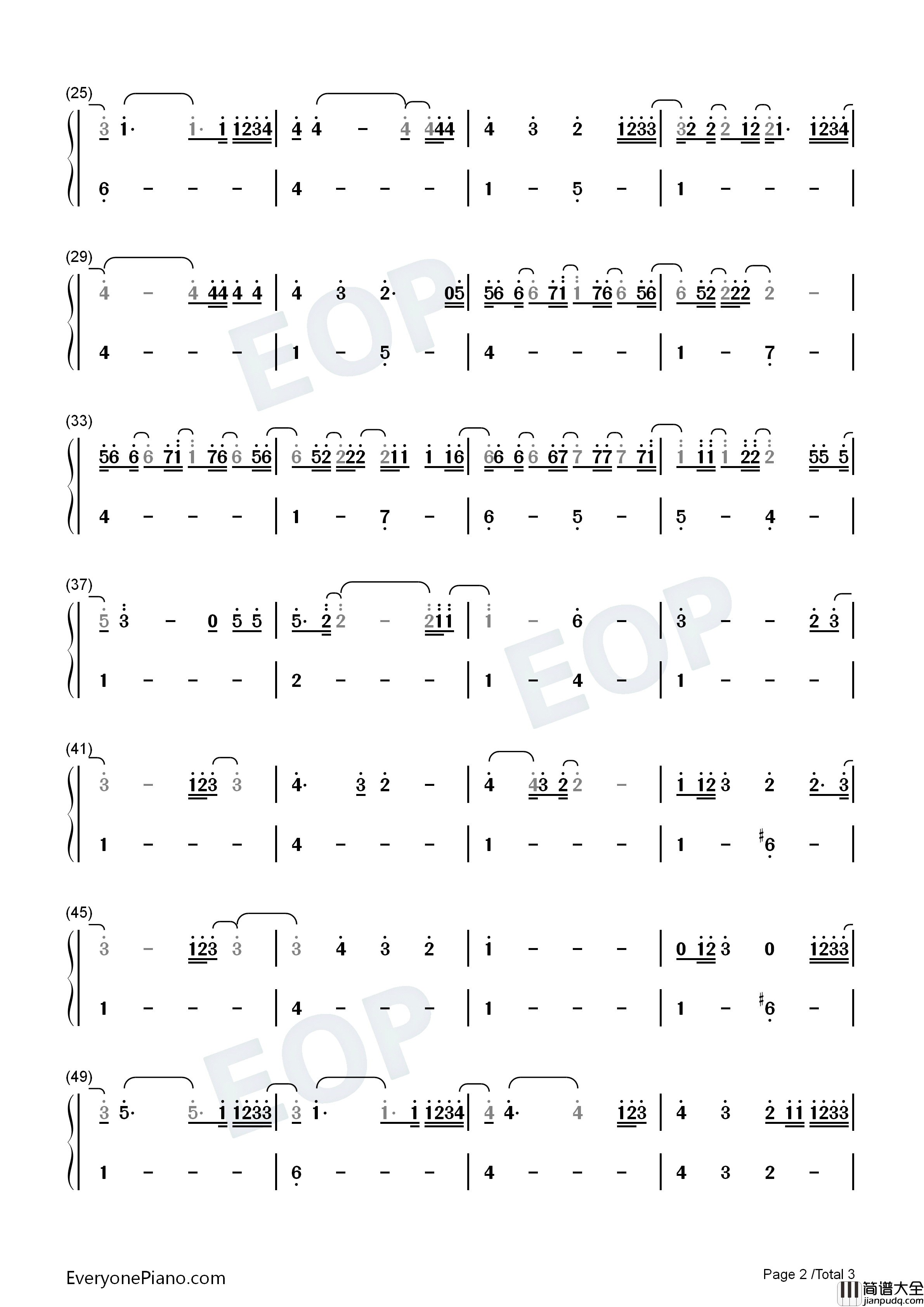 Visiting_Hours钢琴简谱_Ed_Sheeran演唱