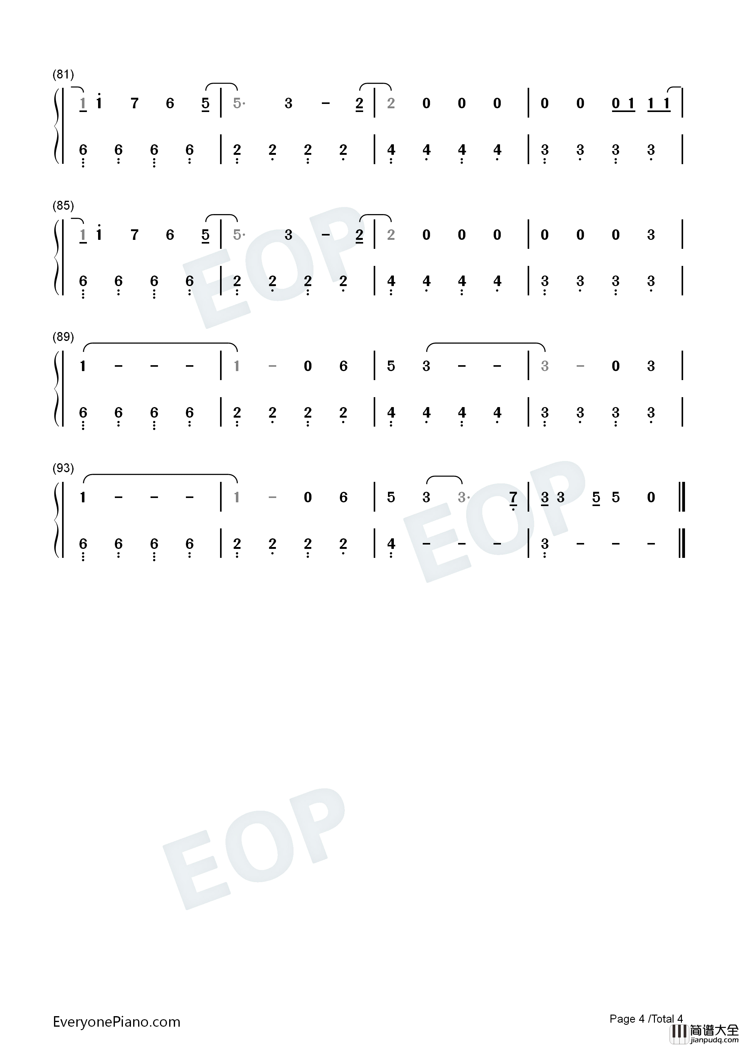 Cold_Heart_Pnau_Remix钢琴简谱_Elton_John_Dua_Lipa演唱