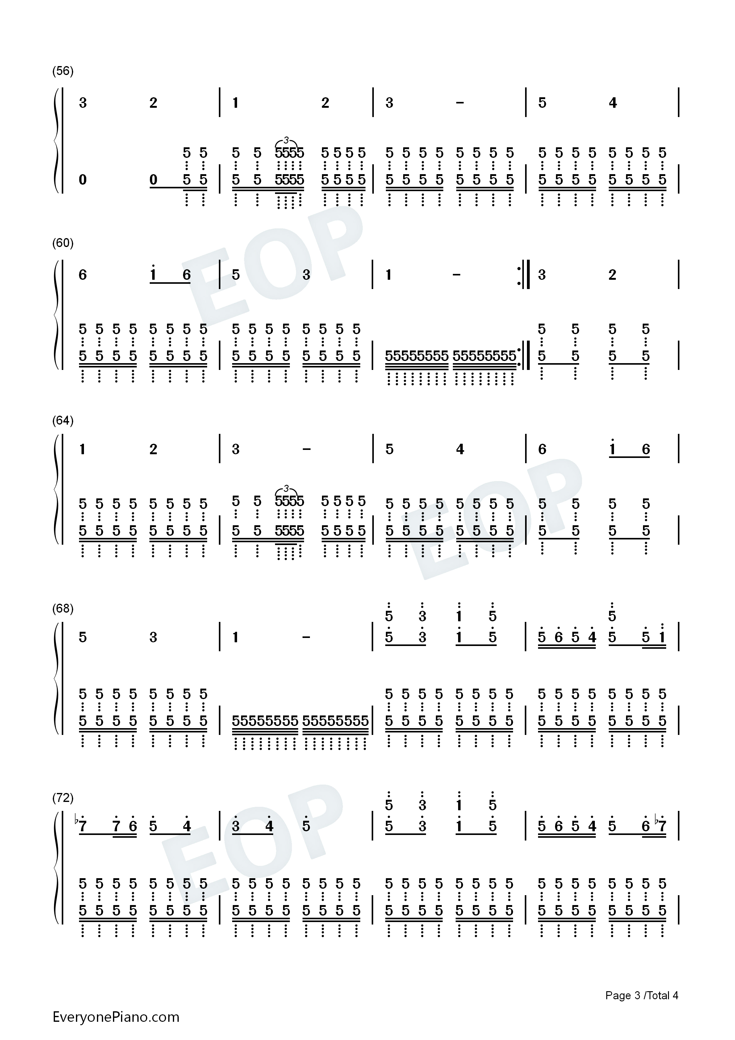 もぺもぺ钢琴简谱_LeaF演唱