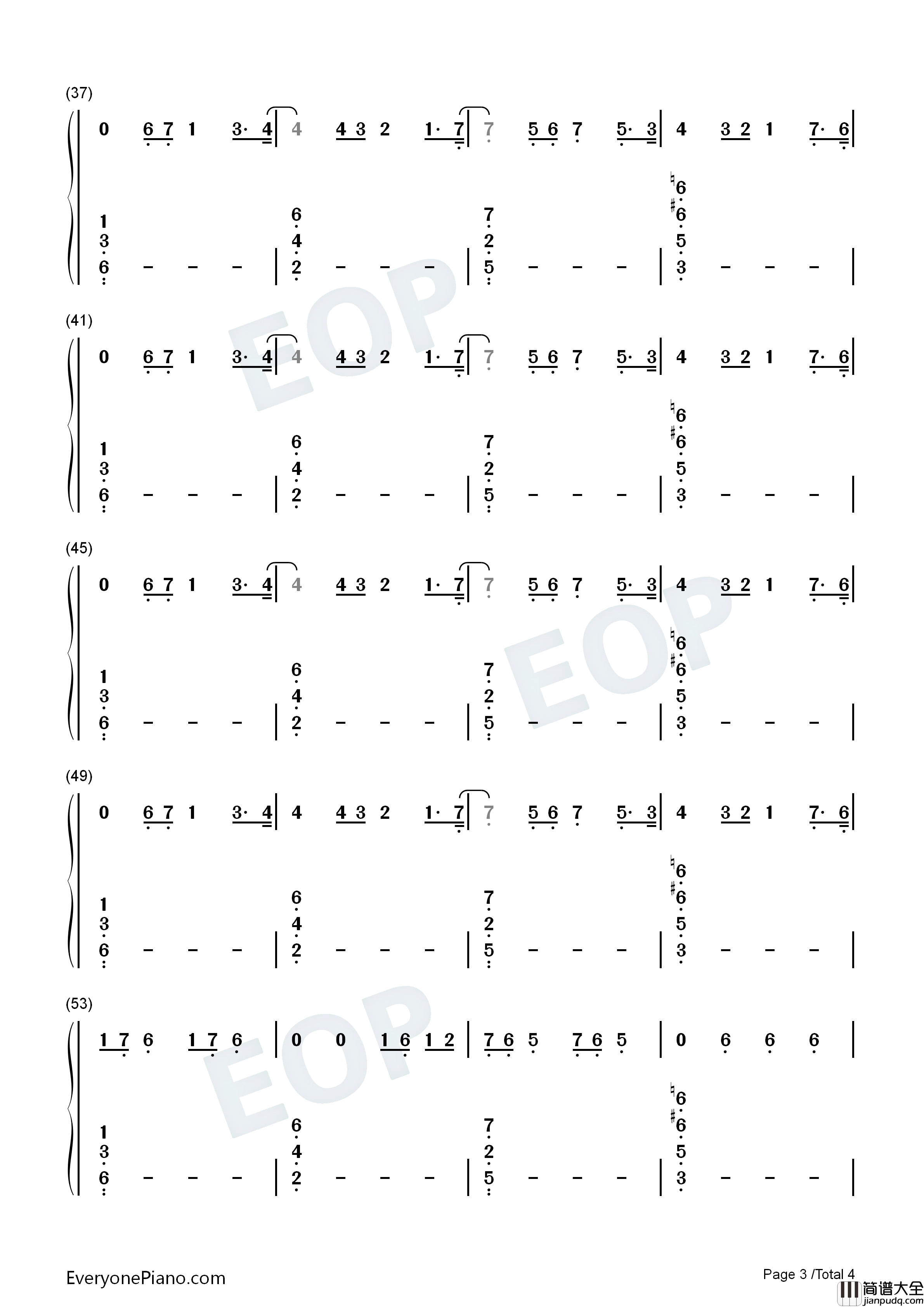 Dont_Be_Shy钢琴简谱_Tiësto_Karol_G演唱