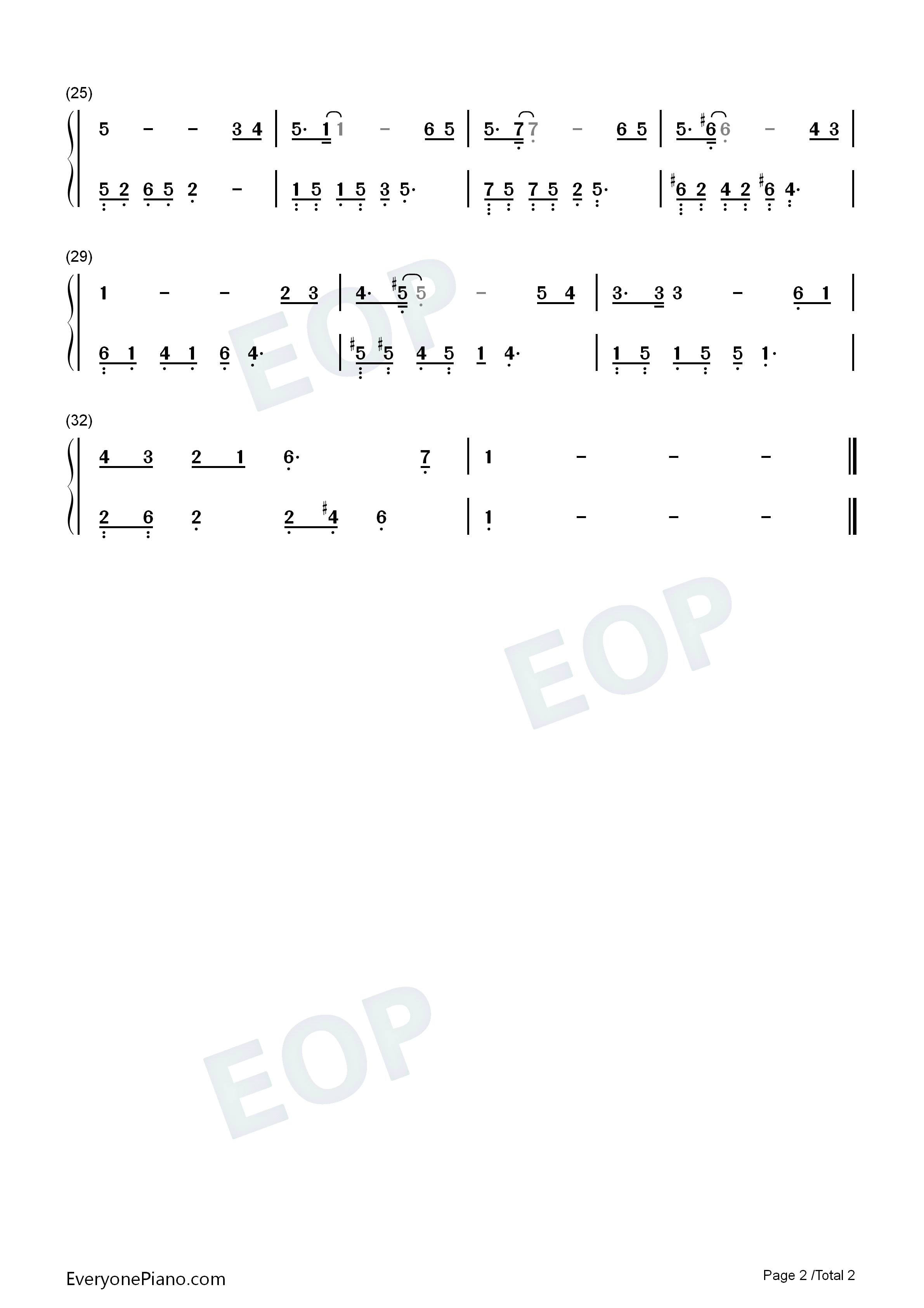 为你钟情钢琴简谱_张国荣演唱