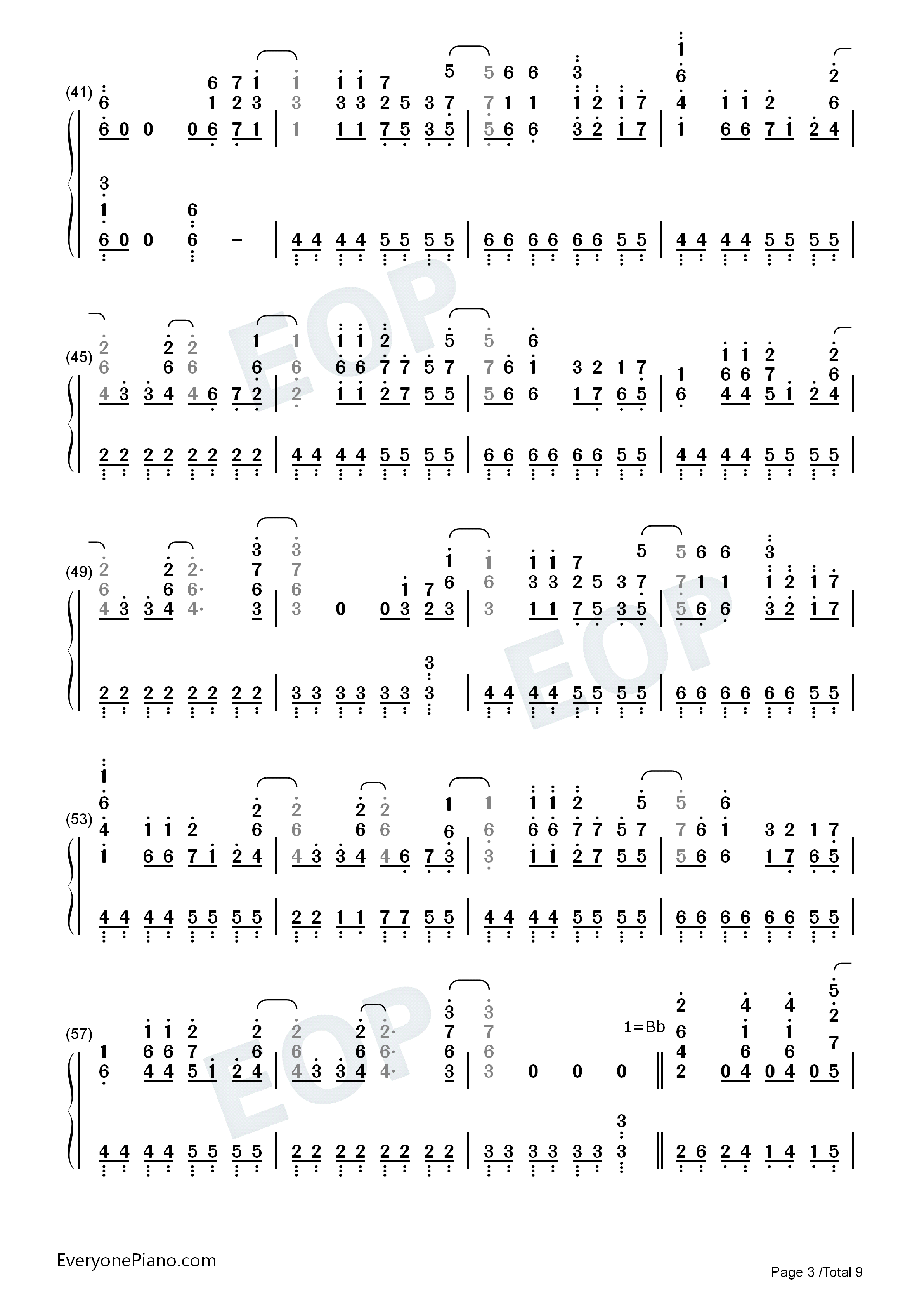 Deja_Vu钢琴简谱_Dave_Rodgers演唱