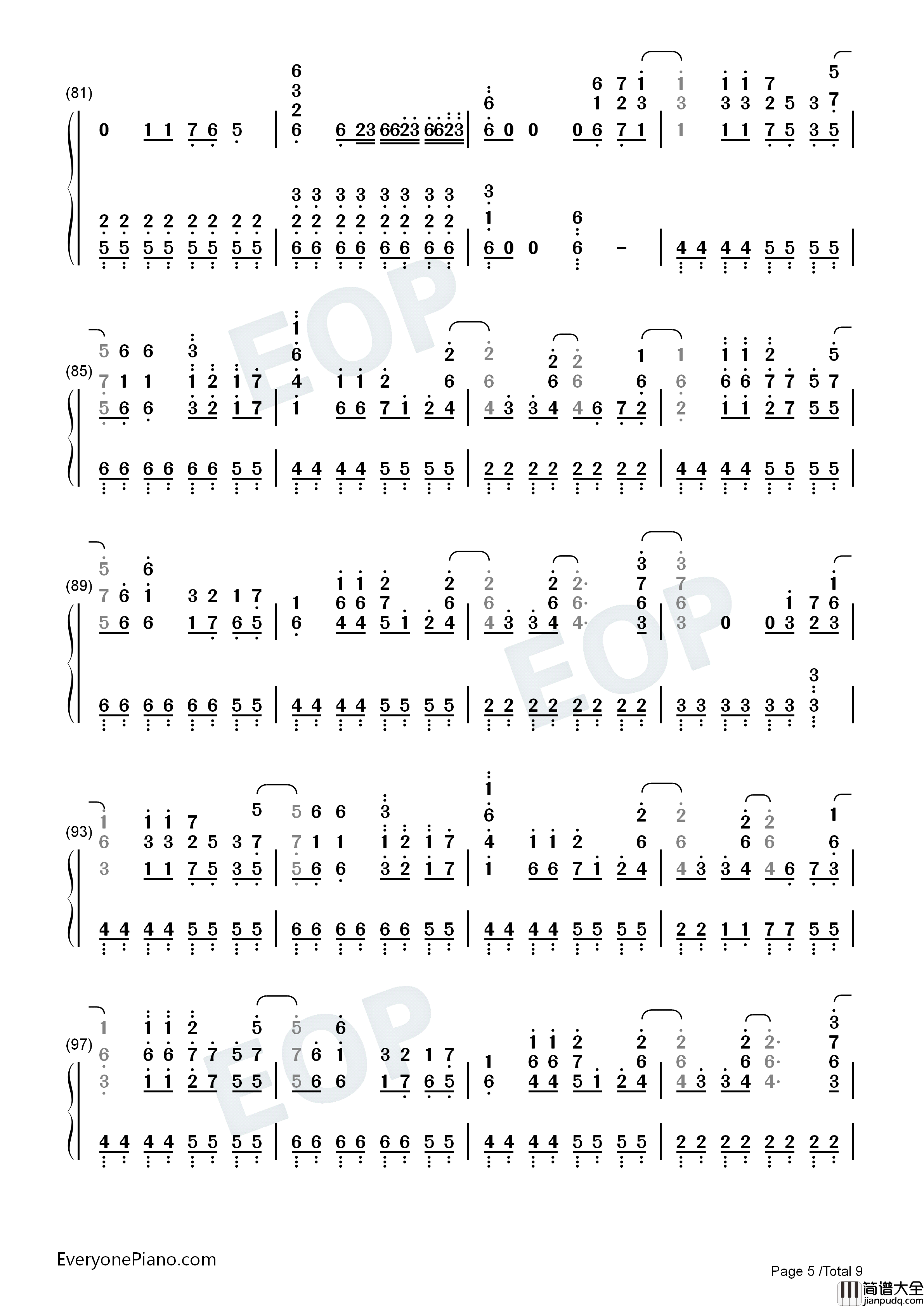 Deja_Vu钢琴简谱_Dave_Rodgers演唱