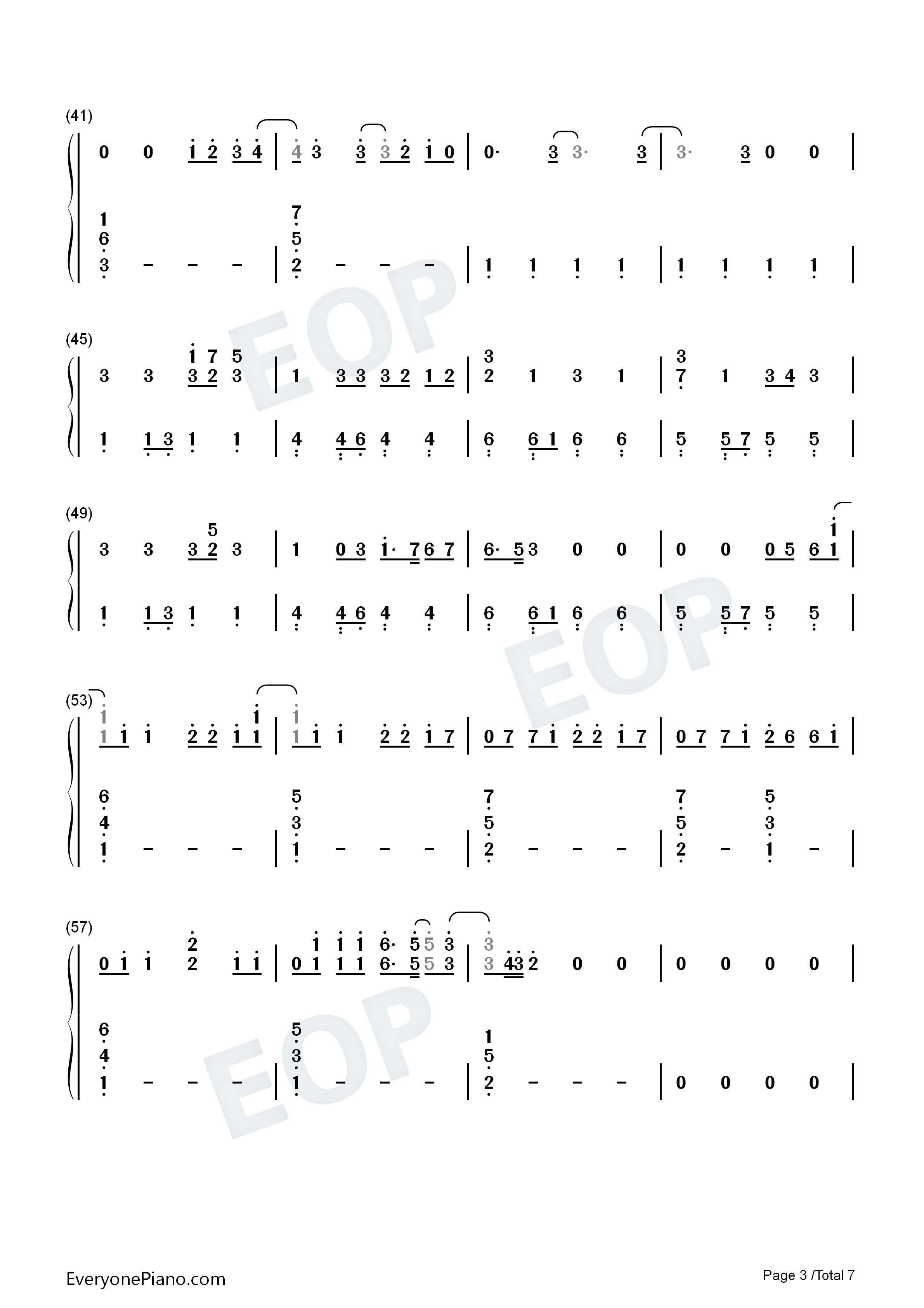 Million_To_One钢琴简谱_Camila_Cabello演唱