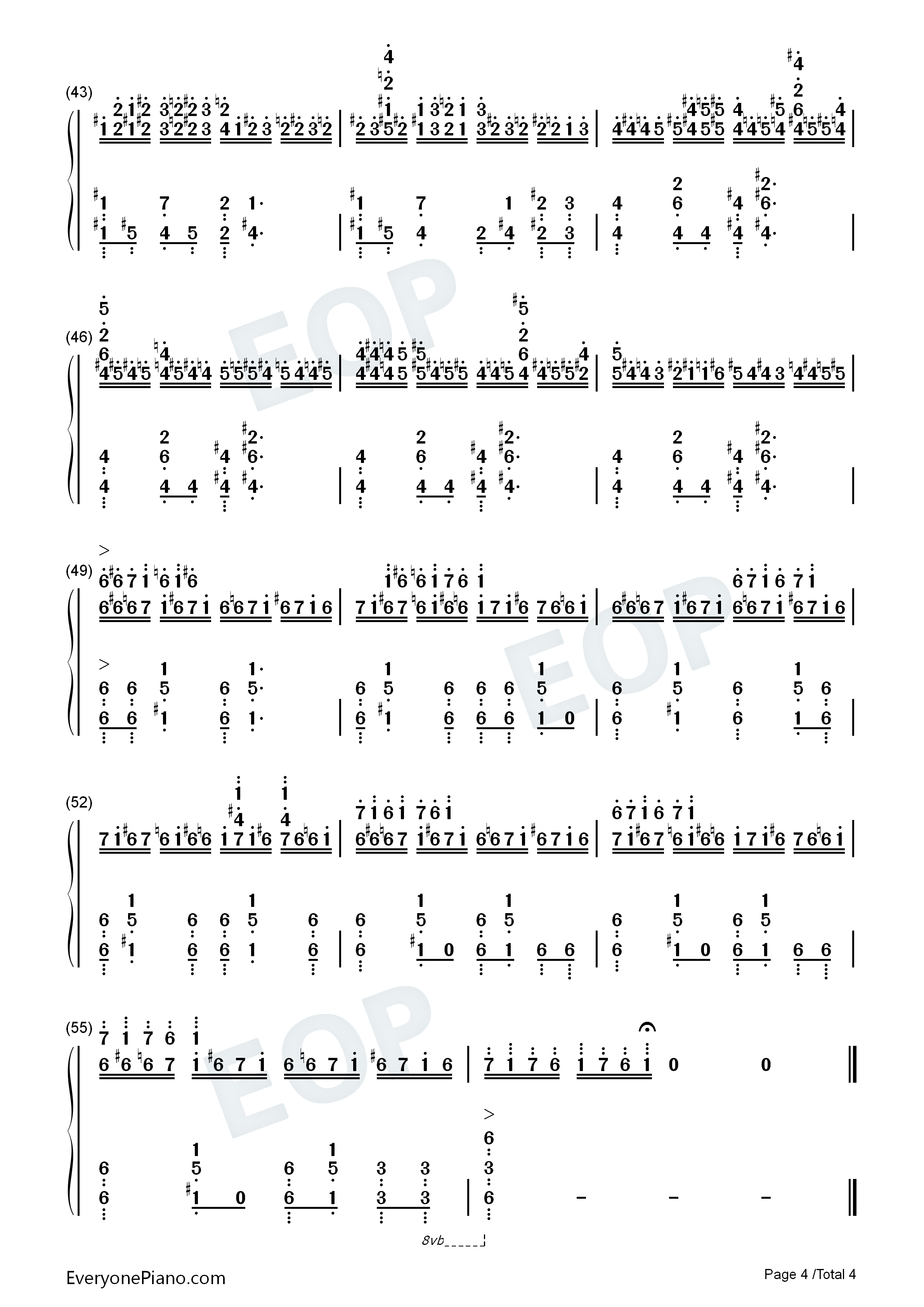 Enduring_Movement钢琴简谱_Ennio_Morricone演唱