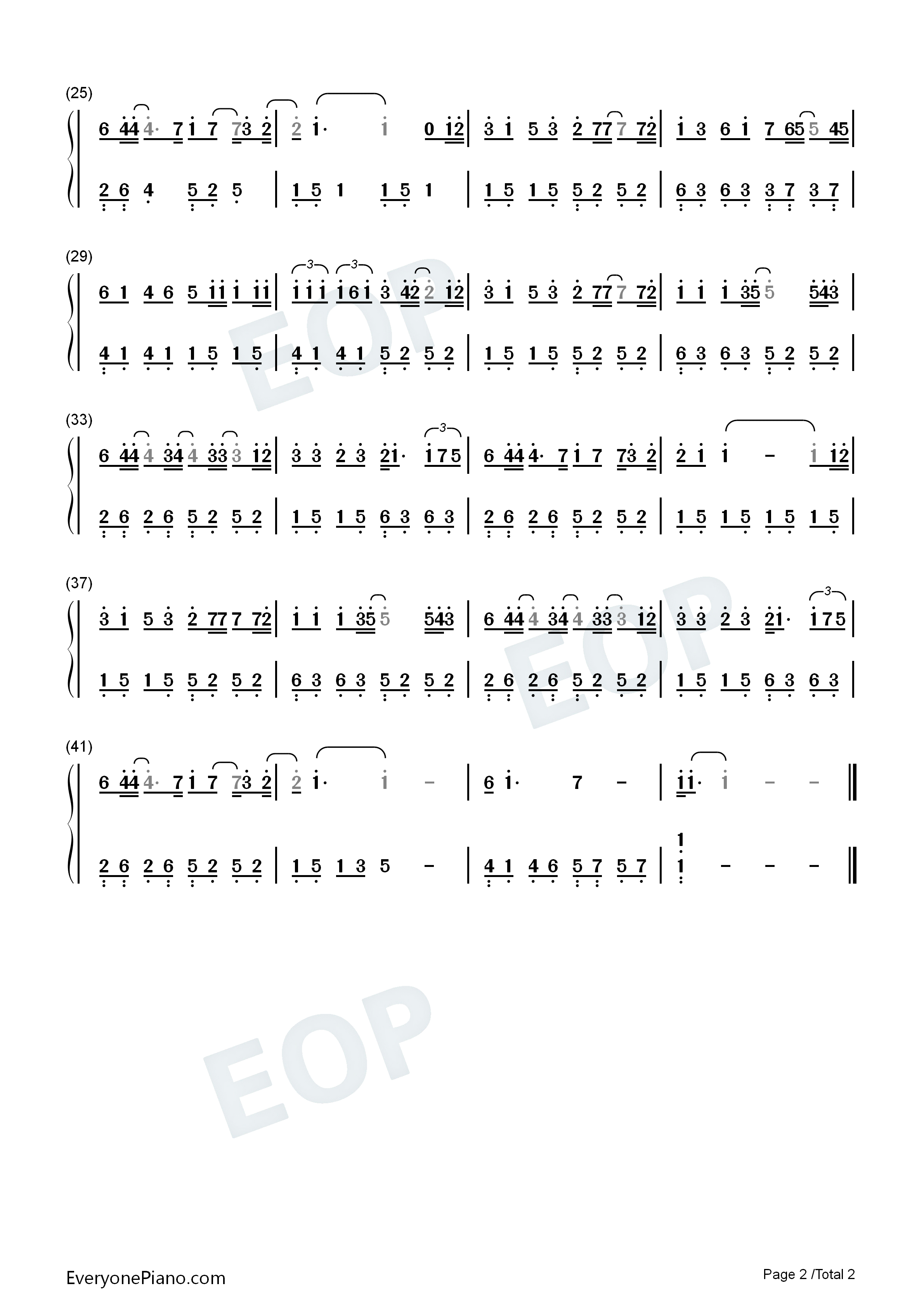 恋无可恋钢琴简谱_古巨基演唱