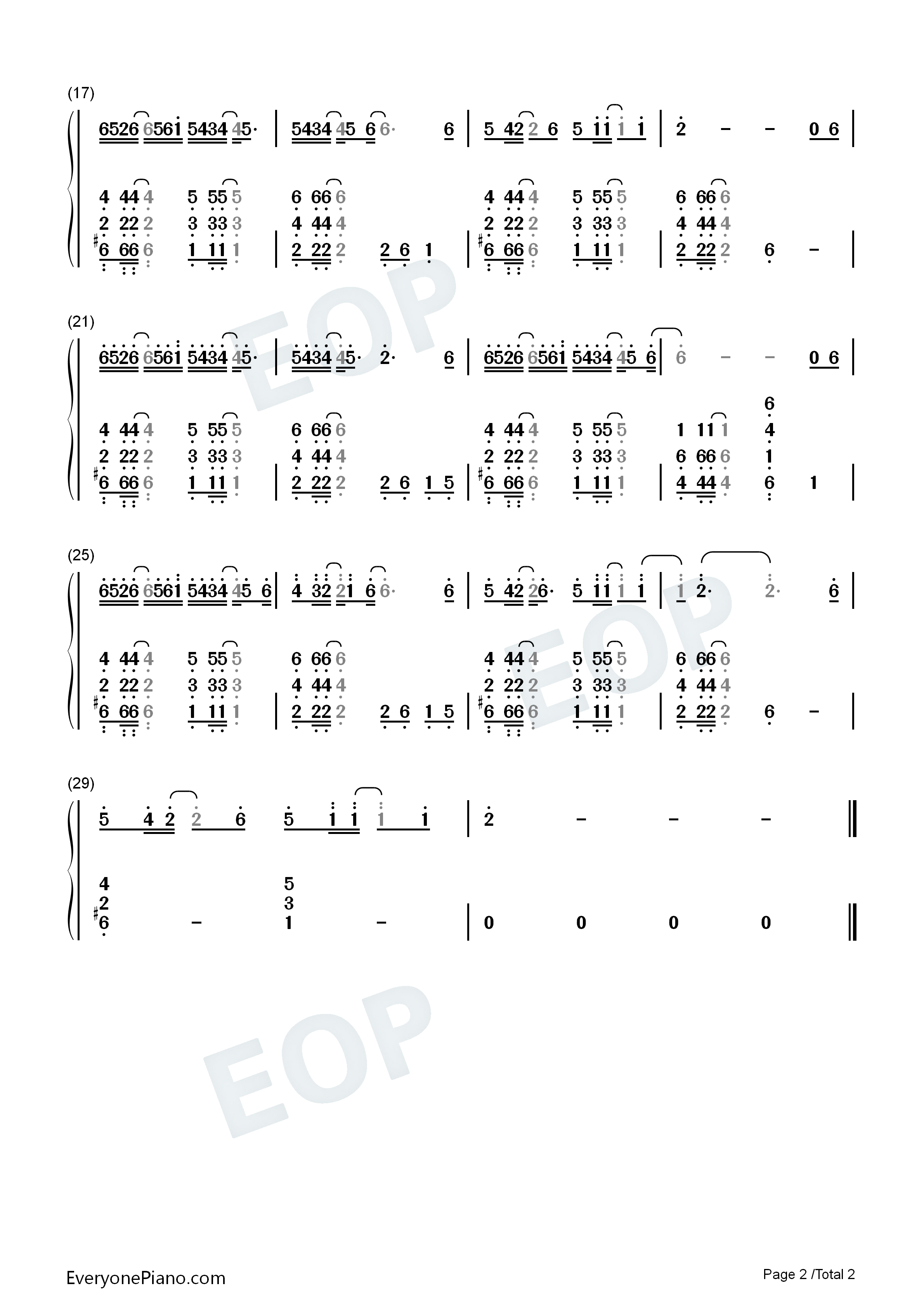 江湖缘起钢琴简谱_周深演唱