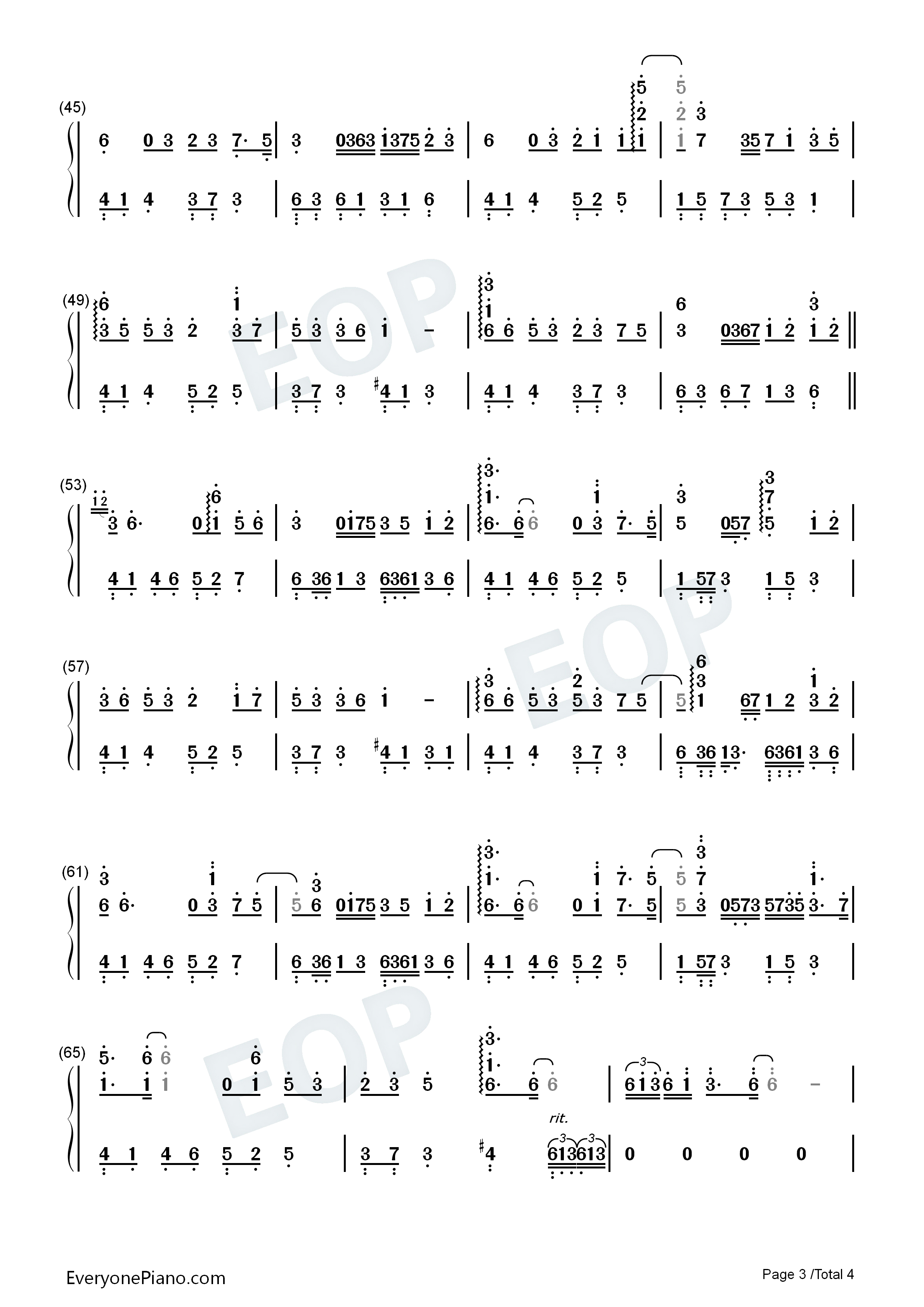 印迹钢琴简谱_石进演唱