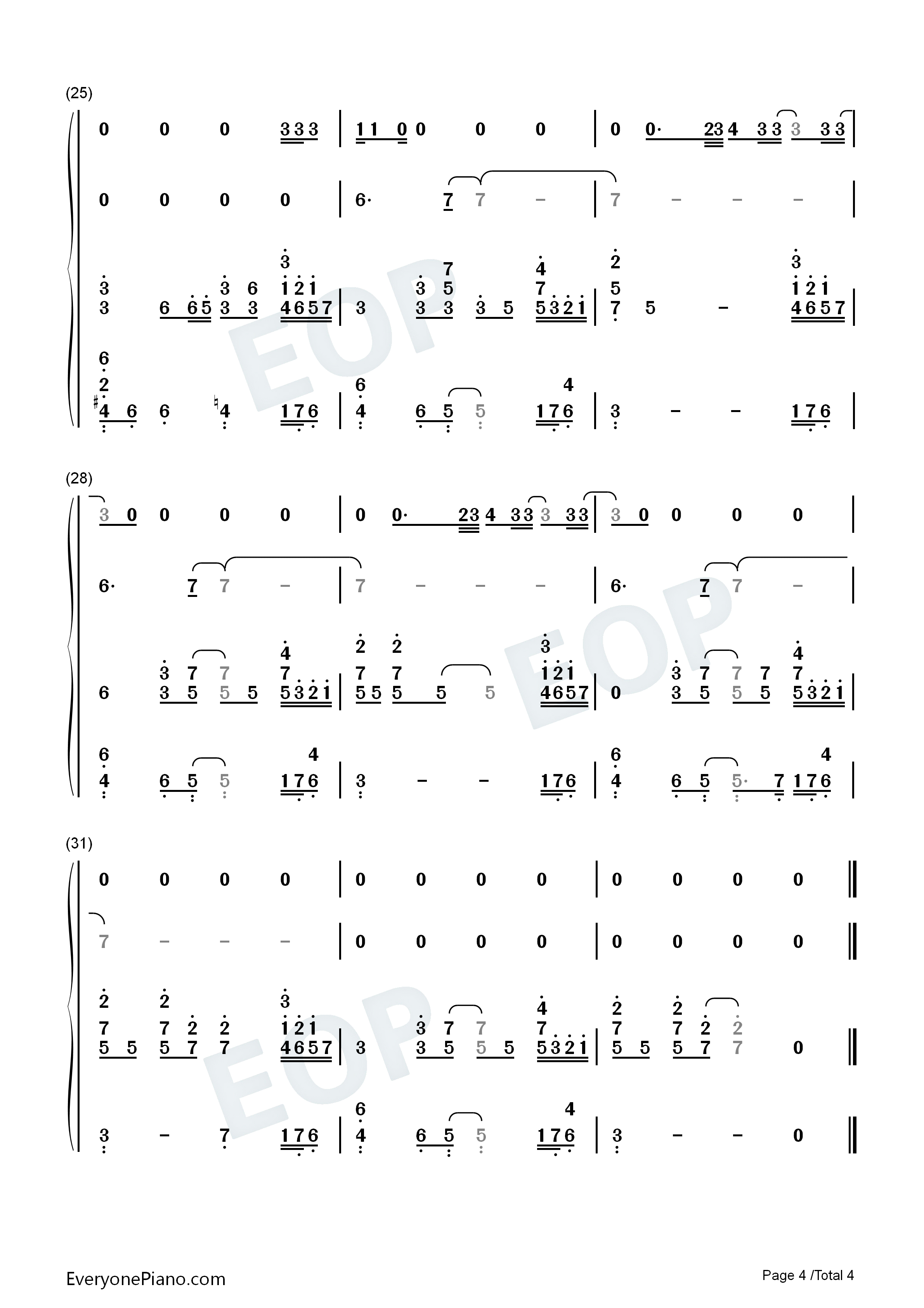 Yebbas_Heartbreak钢琴简谱_Drake_Yebba演唱