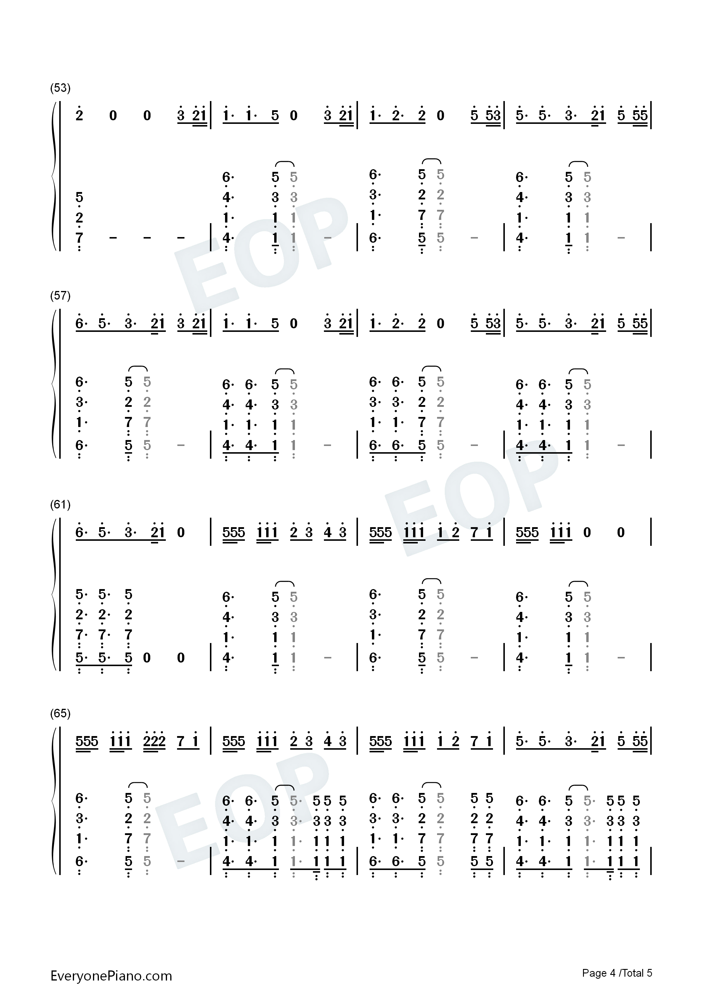 Love_Me_Now钢琴简谱_Kygo_Zoe_Wees演唱