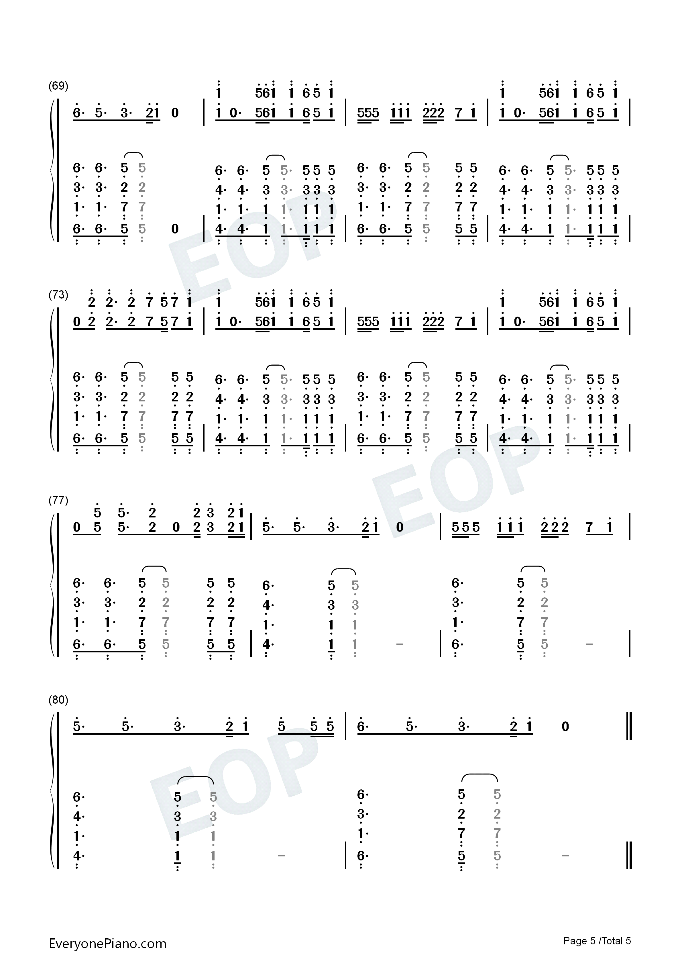 Love_Me_Now钢琴简谱_Kygo_Zoe_Wees演唱